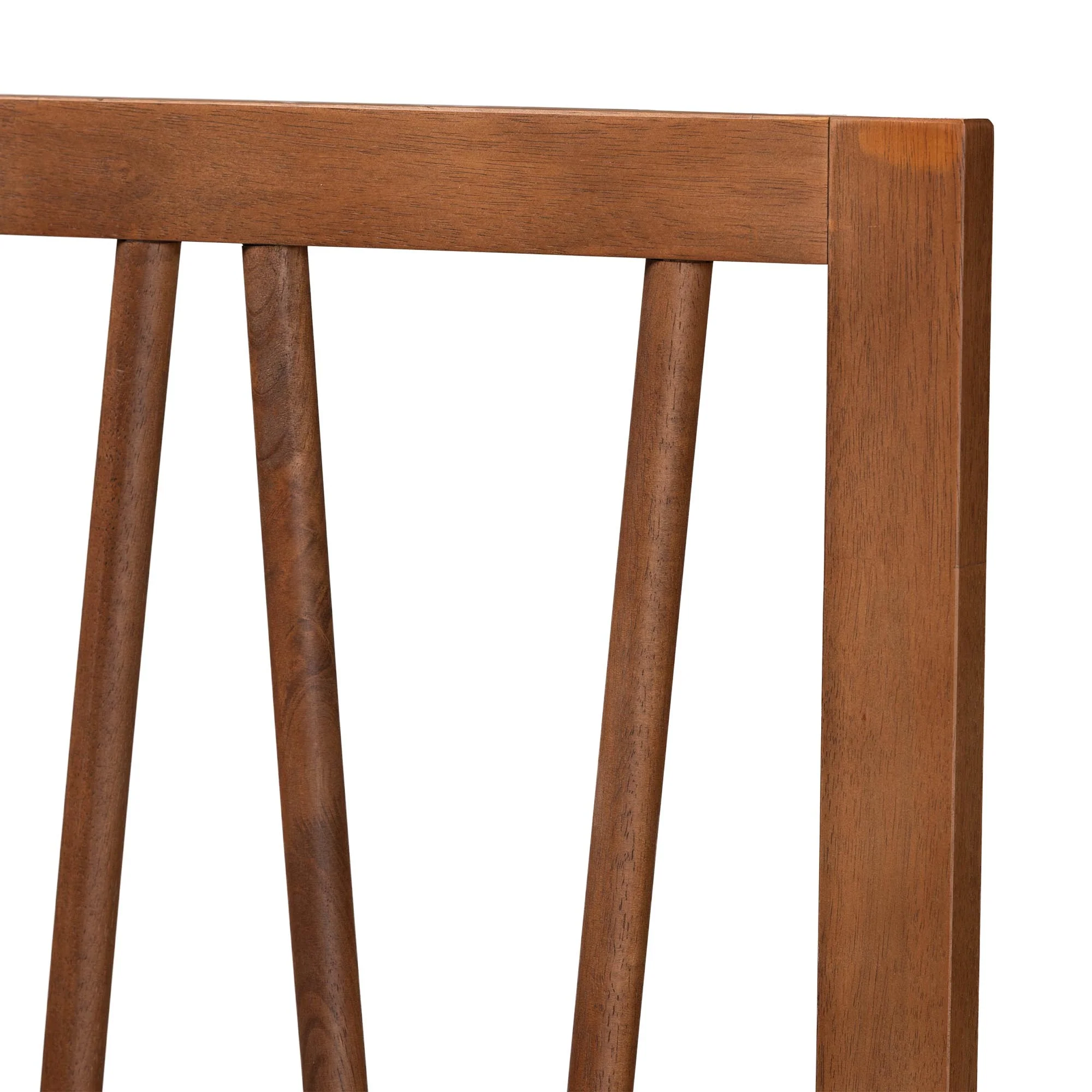 Baxton Studio Rahela Mid-Century Modern Ash Walnut Finished Wood Queen Size Headboard - Image 4