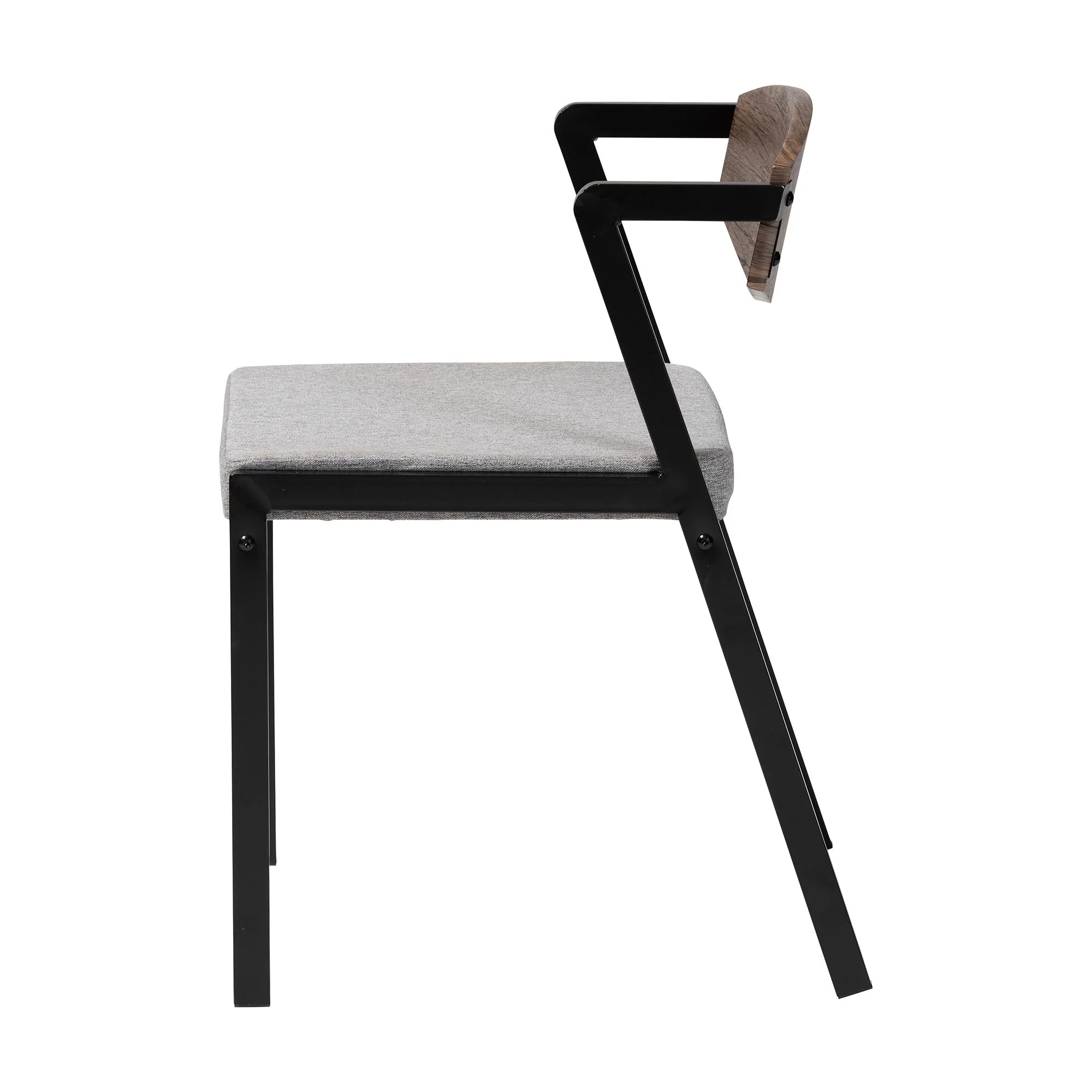 Baxton Studio Revelin Industrial Beige Fabric and Metal Dining Chair - Image 19
