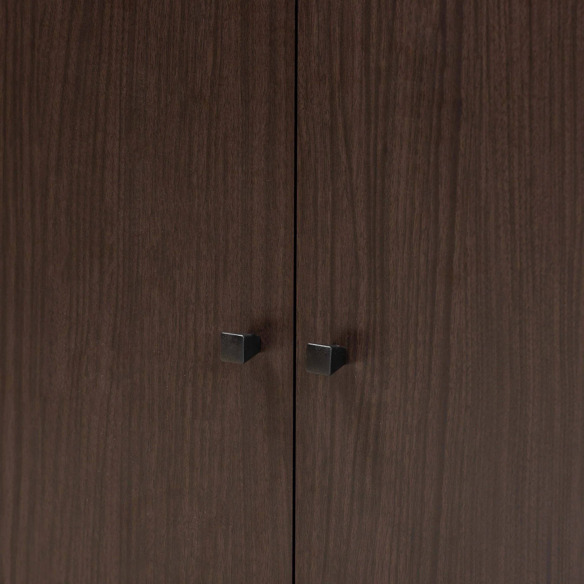 Baxton Studio Rossin Modern and Contemporary Dark Brown Finished Wood 2-Door Entryway Shoe Storage Cabinet with Top Shelf - Image 10