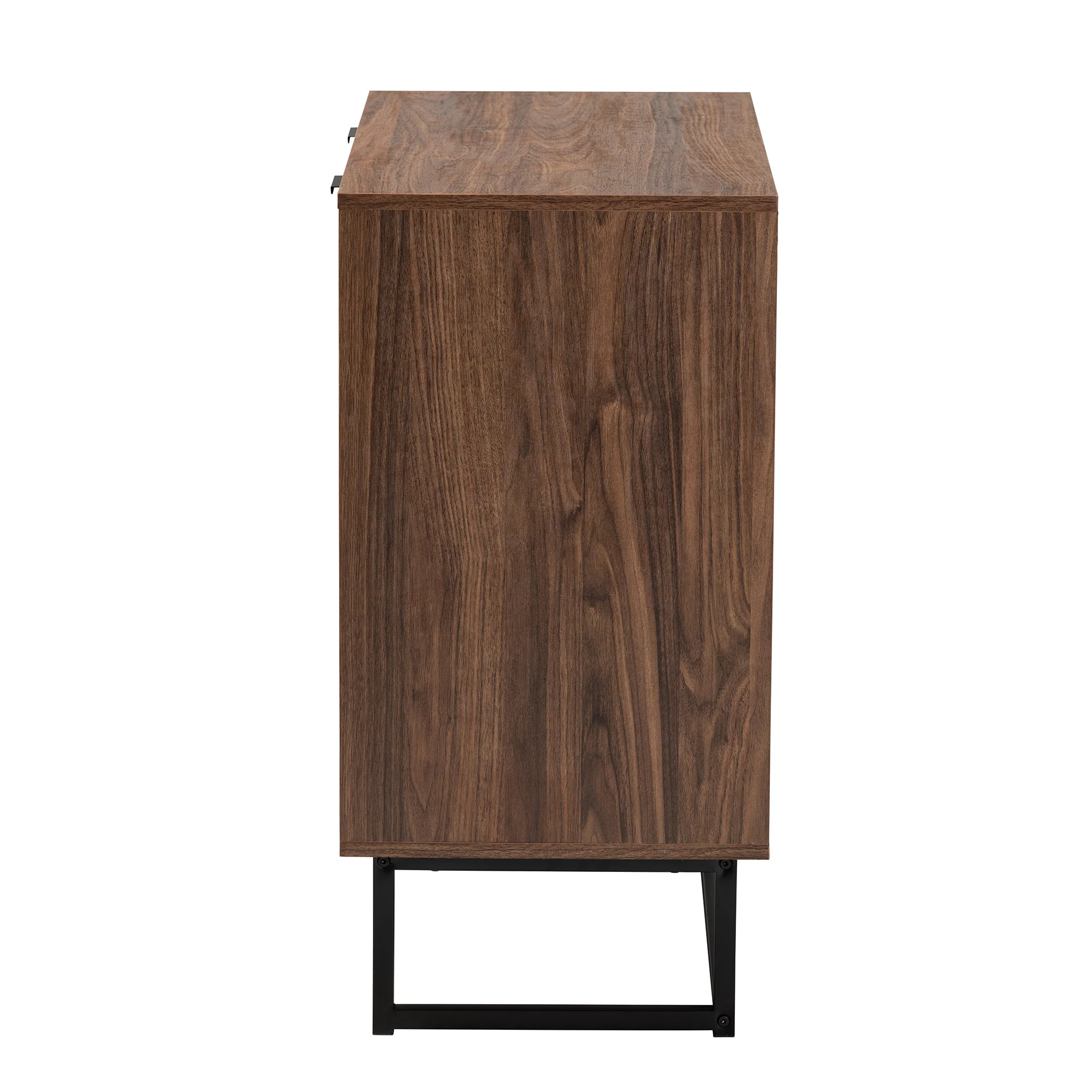 Baxton Studio Sadia Modern Walnut Brown Finished Wood Storage Cabinet - Image 5