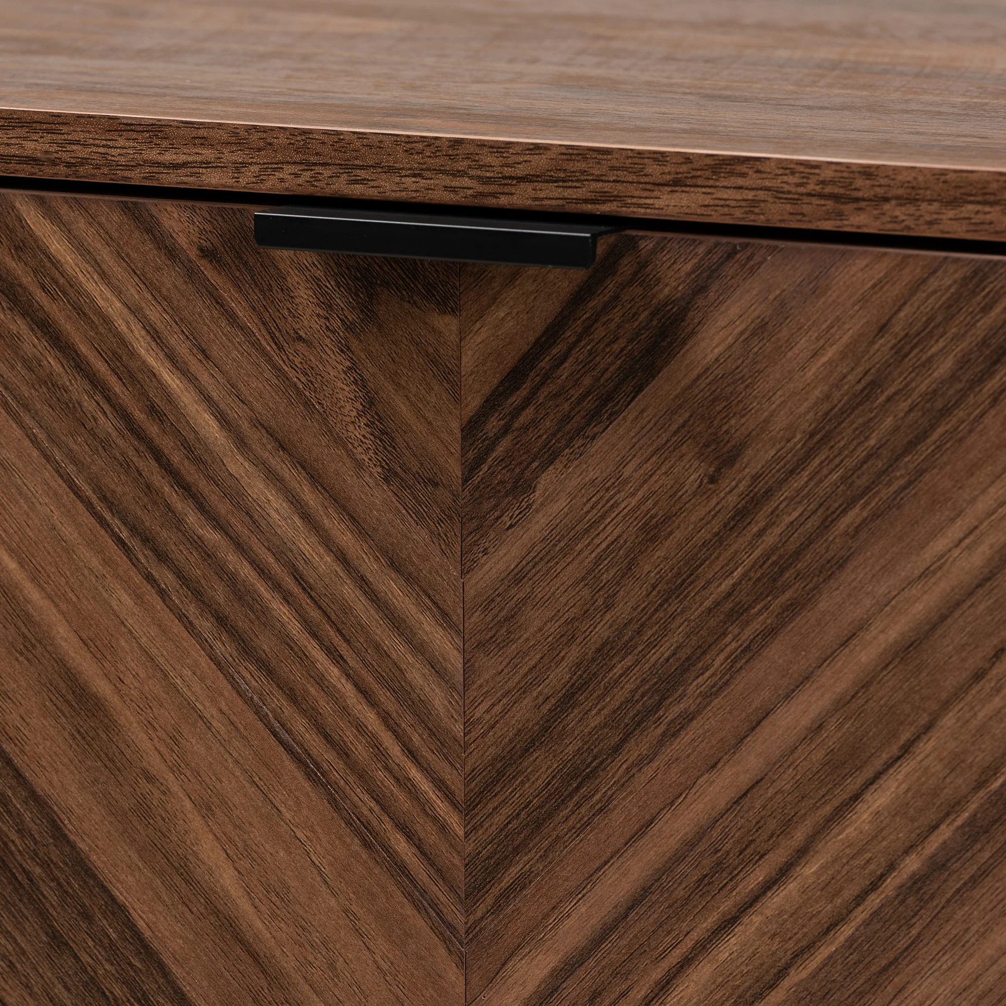 Baxton Studio Sadia Modern Walnut Brown Finished Wood Storage Cabinet - Image 6
