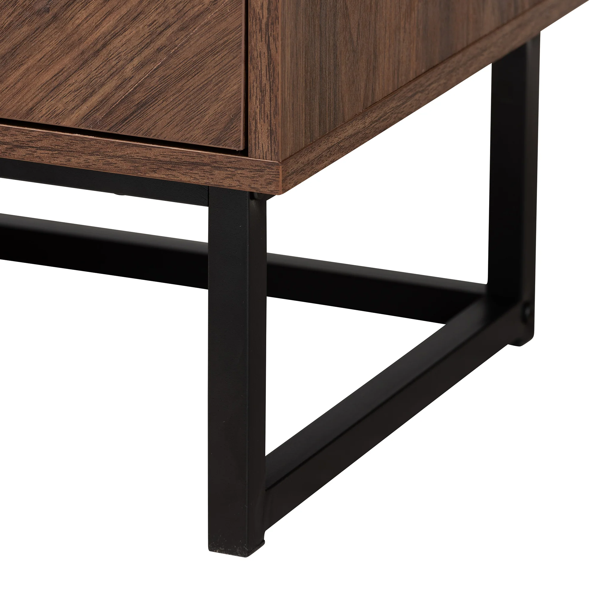Baxton Studio Sadia Modern Walnut Brown Finished Wood Storage Cabinet - Image 7