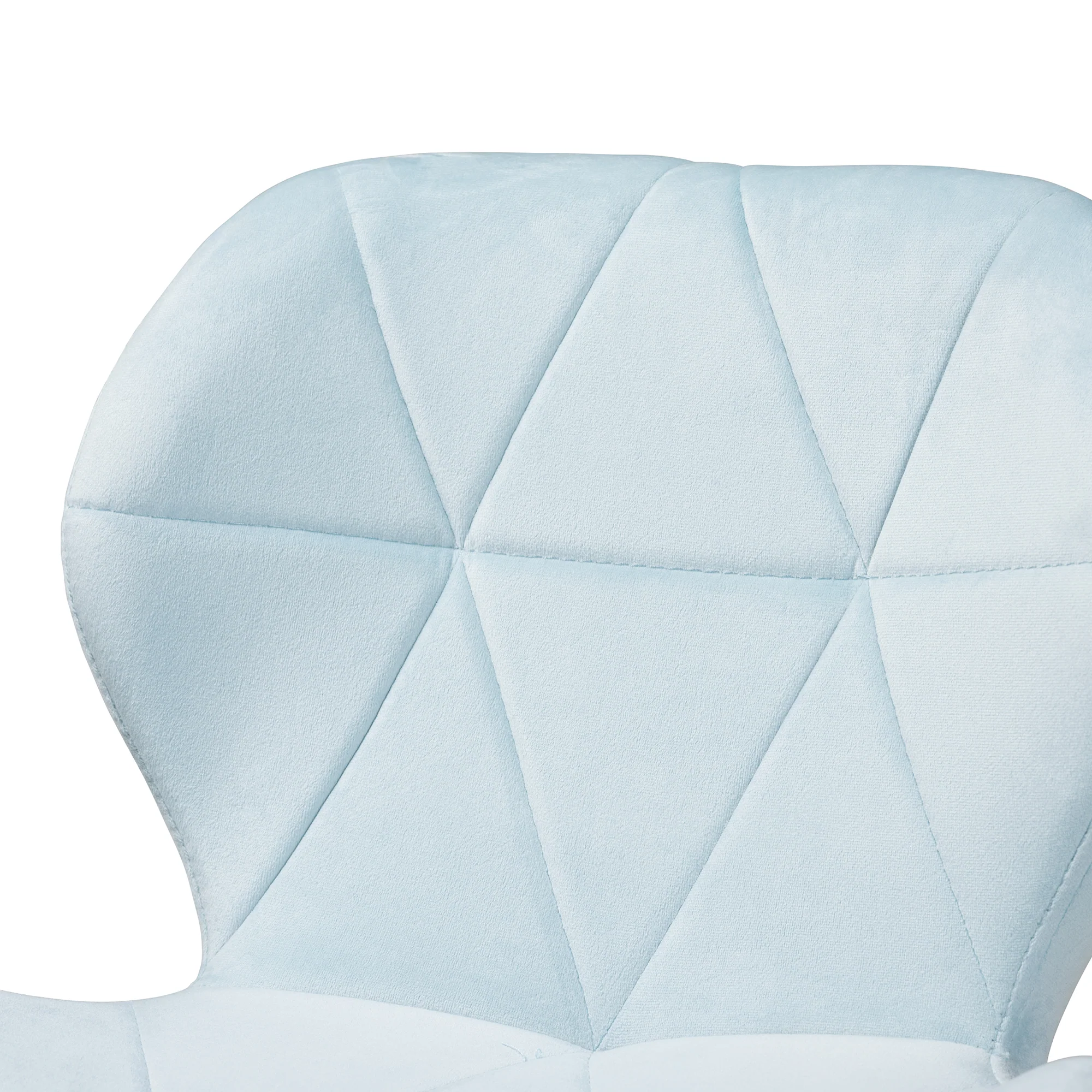 Baxton Studio Savara Contemporary Glam and Luxe Grey Velvet Fabric and Gold Metal Swivel Office Chair - Image 17