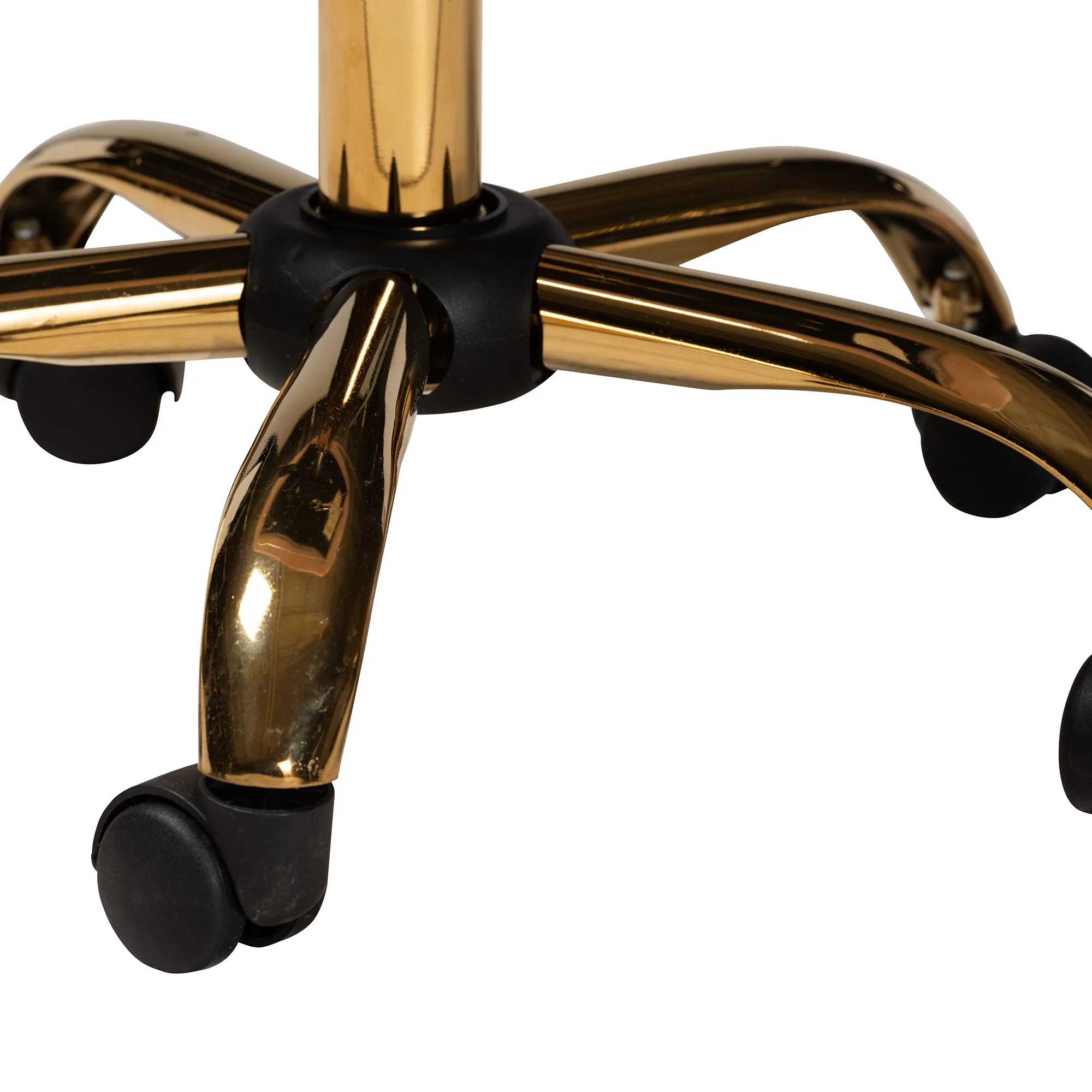 Baxton Studio Savara Contemporary Glam and Luxe Grey Velvet Fabric and Gold Metal Swivel Office Chair - Image 28