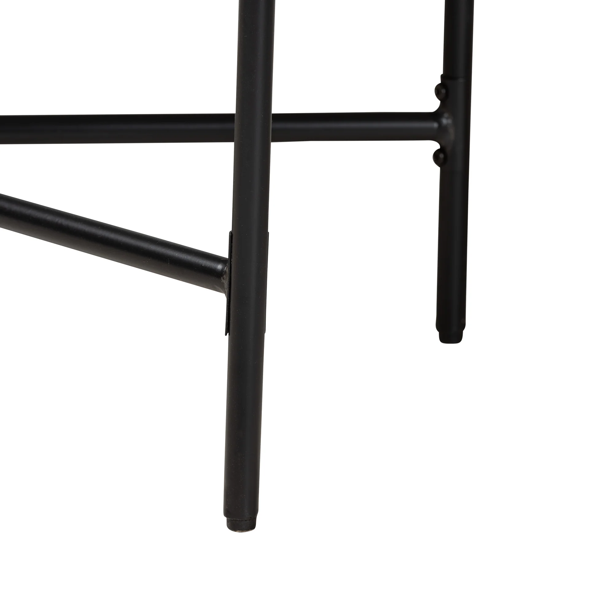 Baxton Studio Savion Modern Industrial Walnut Brown Finished Wood and Black Metal Console Table - Image 5