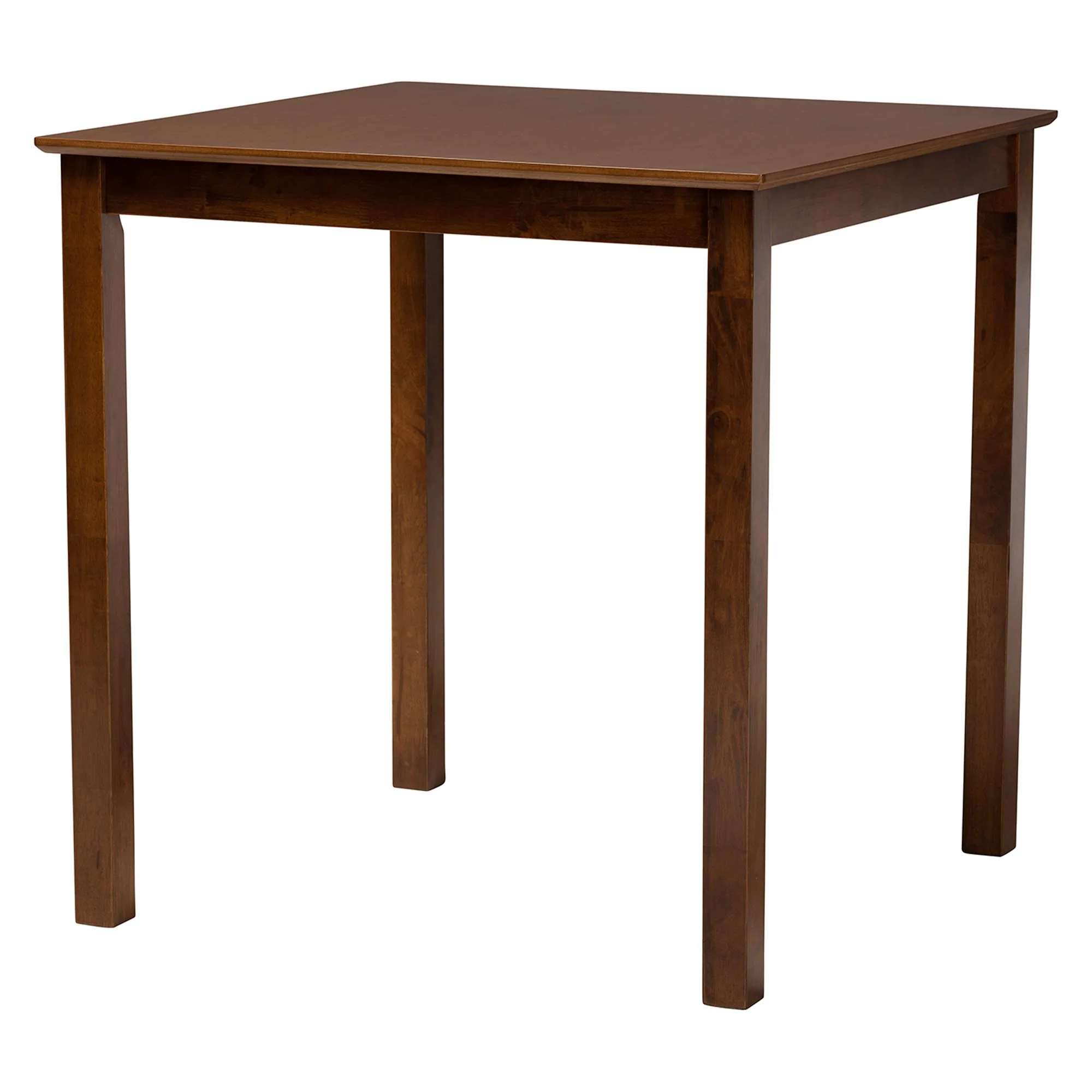 Baxton Studio Tafari Mid-Century Modern Walnut Brown Finished Wood and Rattan Pub Set - Image 6