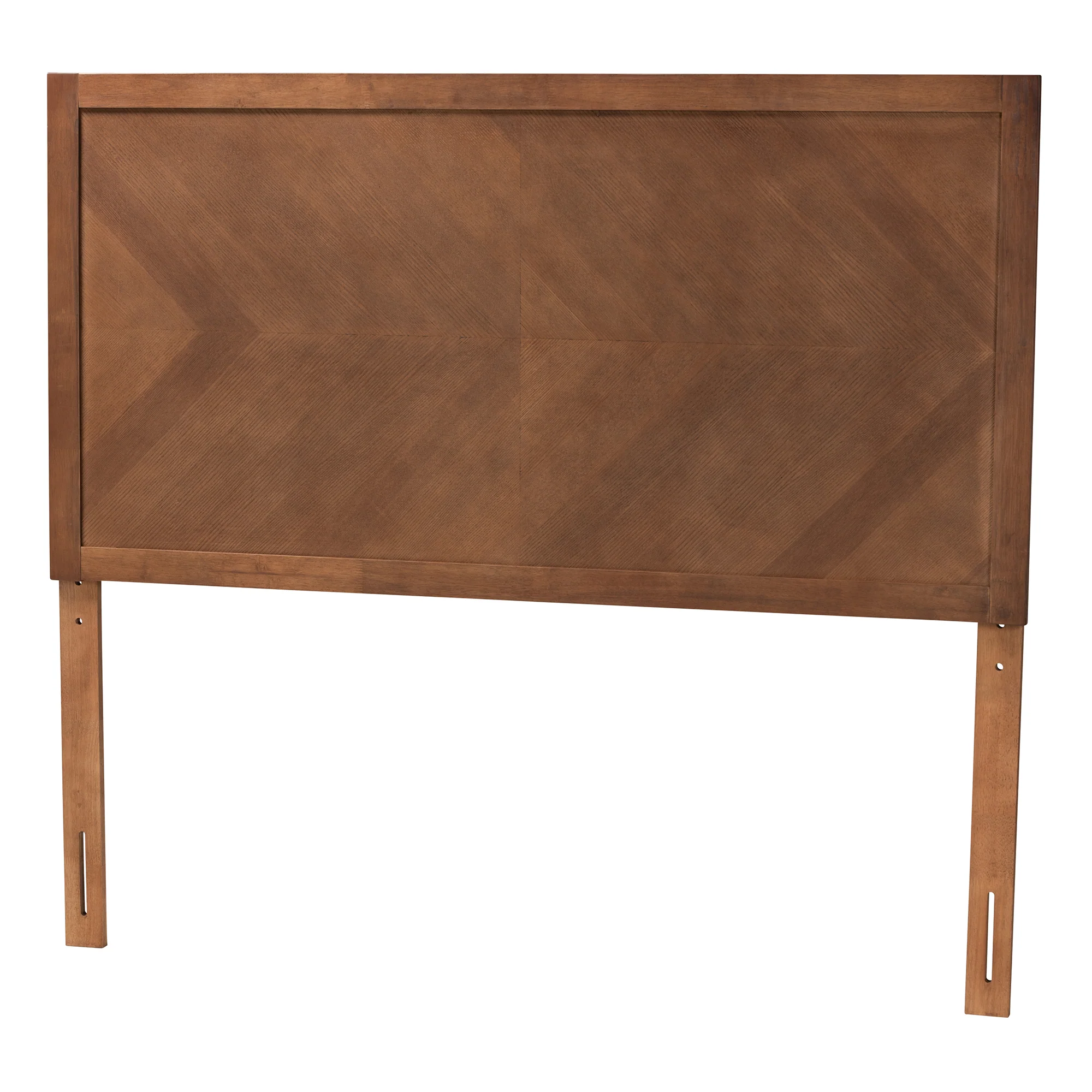Baxton Studio Terrian Classic and Traditional Ash Walnut Finished Wood Queen Size Headboard - Image 3