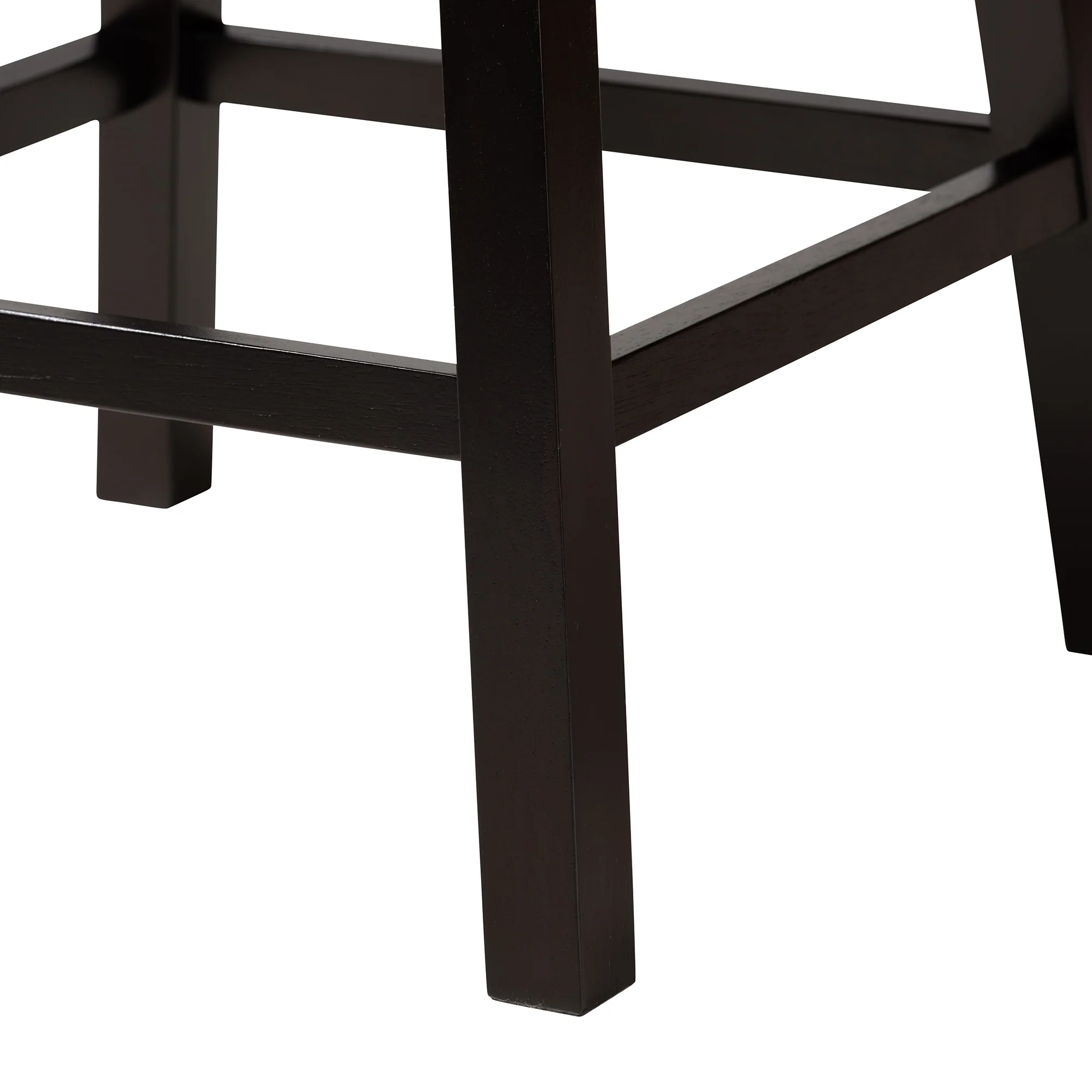 Baxton Studio Theron Mid-Century Transitional Dark Brown Faux Leather and Espresso Brown Finished Wood 2-Piece Swivel Counter Stool Set - Image 24