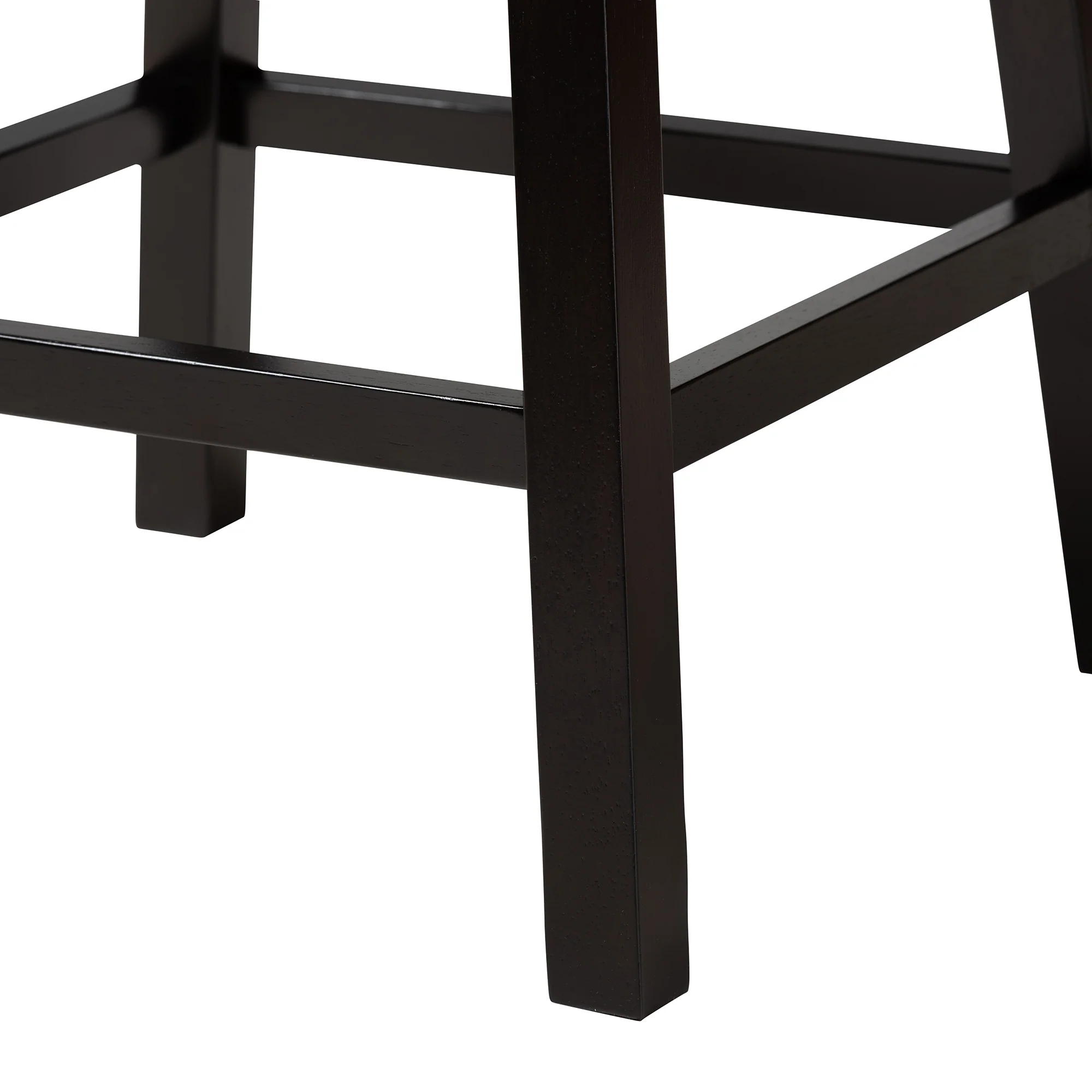 Baxton Studio Theron Mid-Century Transitional Dark Brown Faux Leather and Espresso Brown Finished Wood 2-Piece Swivel Counter Stool Set - Image 33