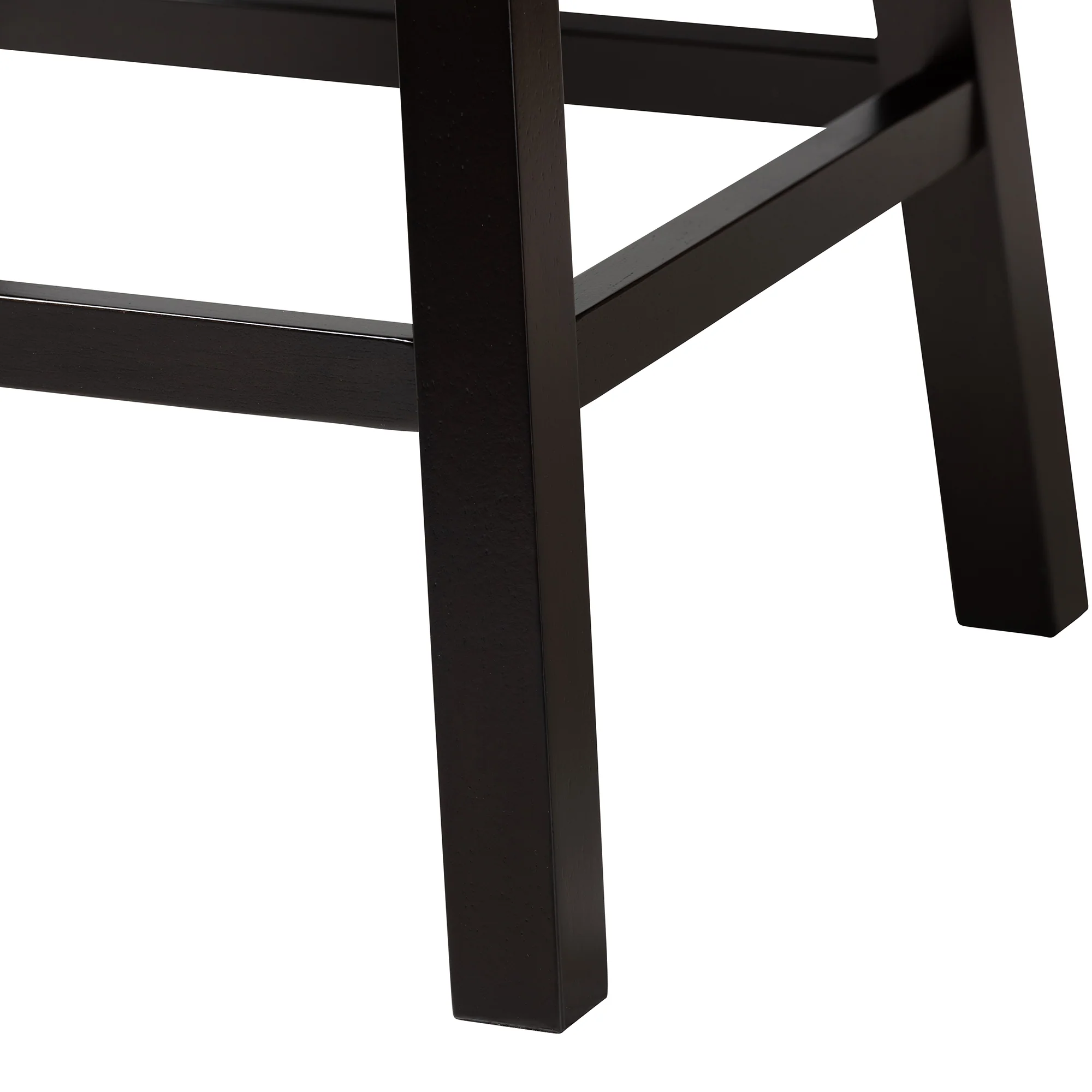Baxton Studio Theron Mid-Century Transitional Dark Brown Faux Leather and Espresso Brown Finished Wood 2-Piece Swivel Counter Stool Set - Image 42