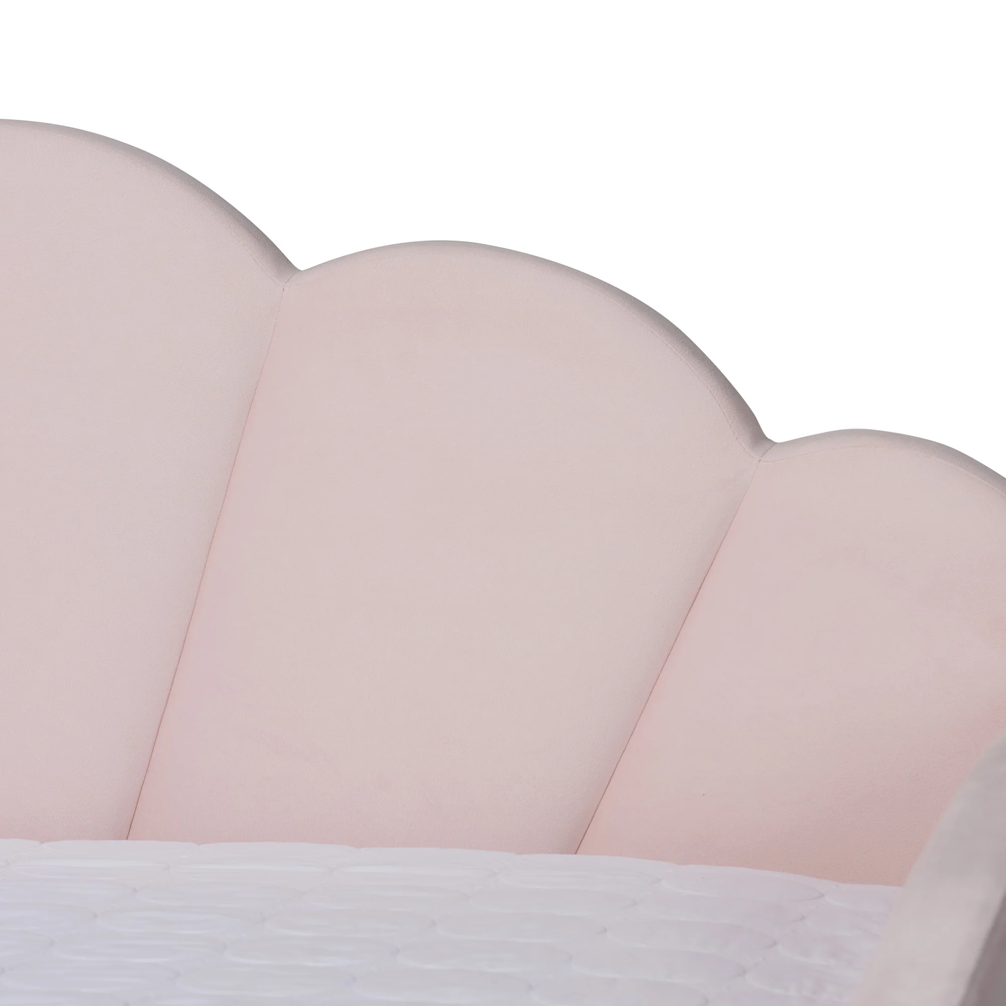 Baxton Studio Timila Modern and Contemporary Light Pink Velvet Fabric Upholstered Queen Size Daybed with Trundle - Image 8