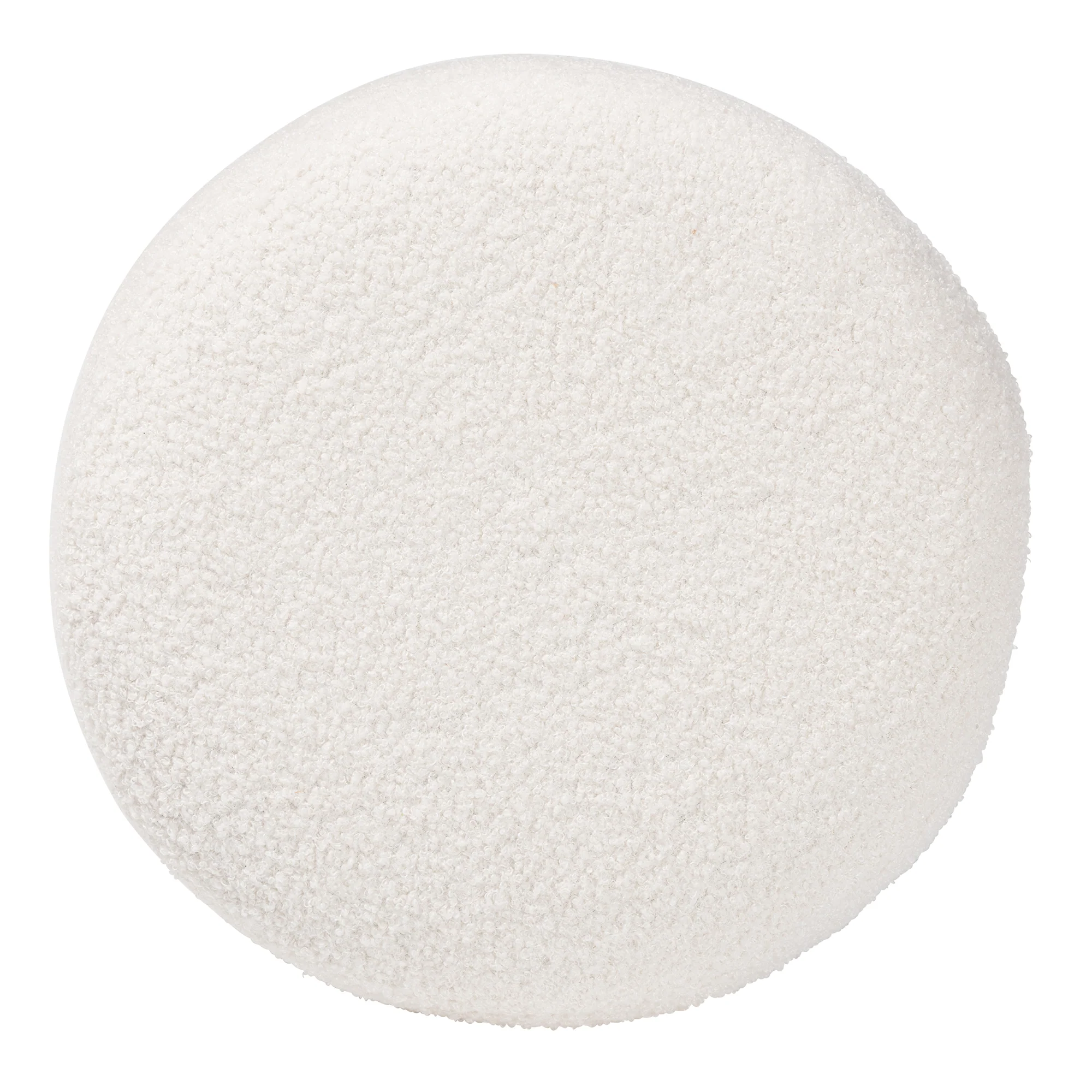 Baxton Studio Tori Modern and Contemporary Ivory Boucle Upholstered Ottoman - Image 3