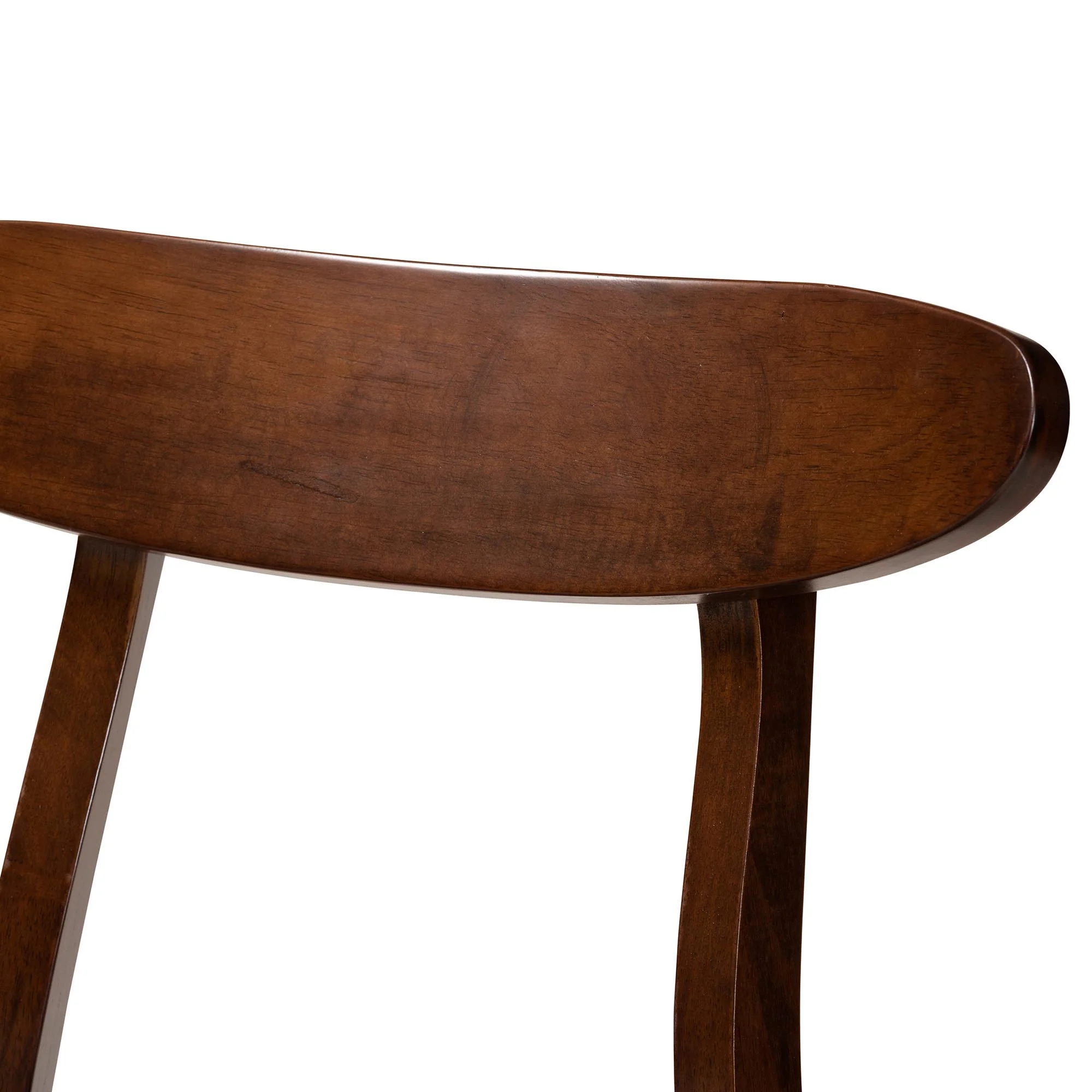 Baxton Studio Ulyana Mid-Century Grey Fabric and Natural Brown Finished Wood 2-Piece Dining Chair Set - Image 14