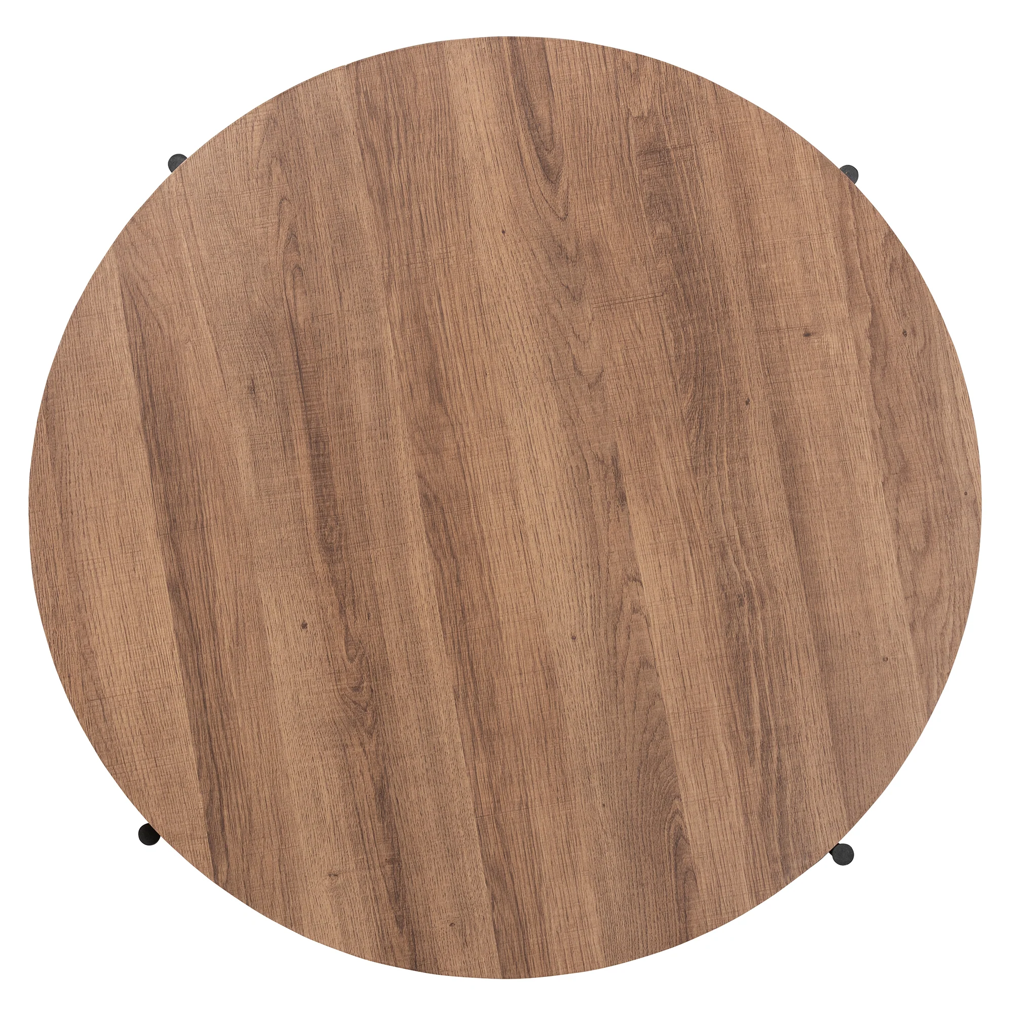 Baxton Studio Umar Modern Industrial Walnut Brown Finished Wood and Black Metal Coffee Table - Image 5