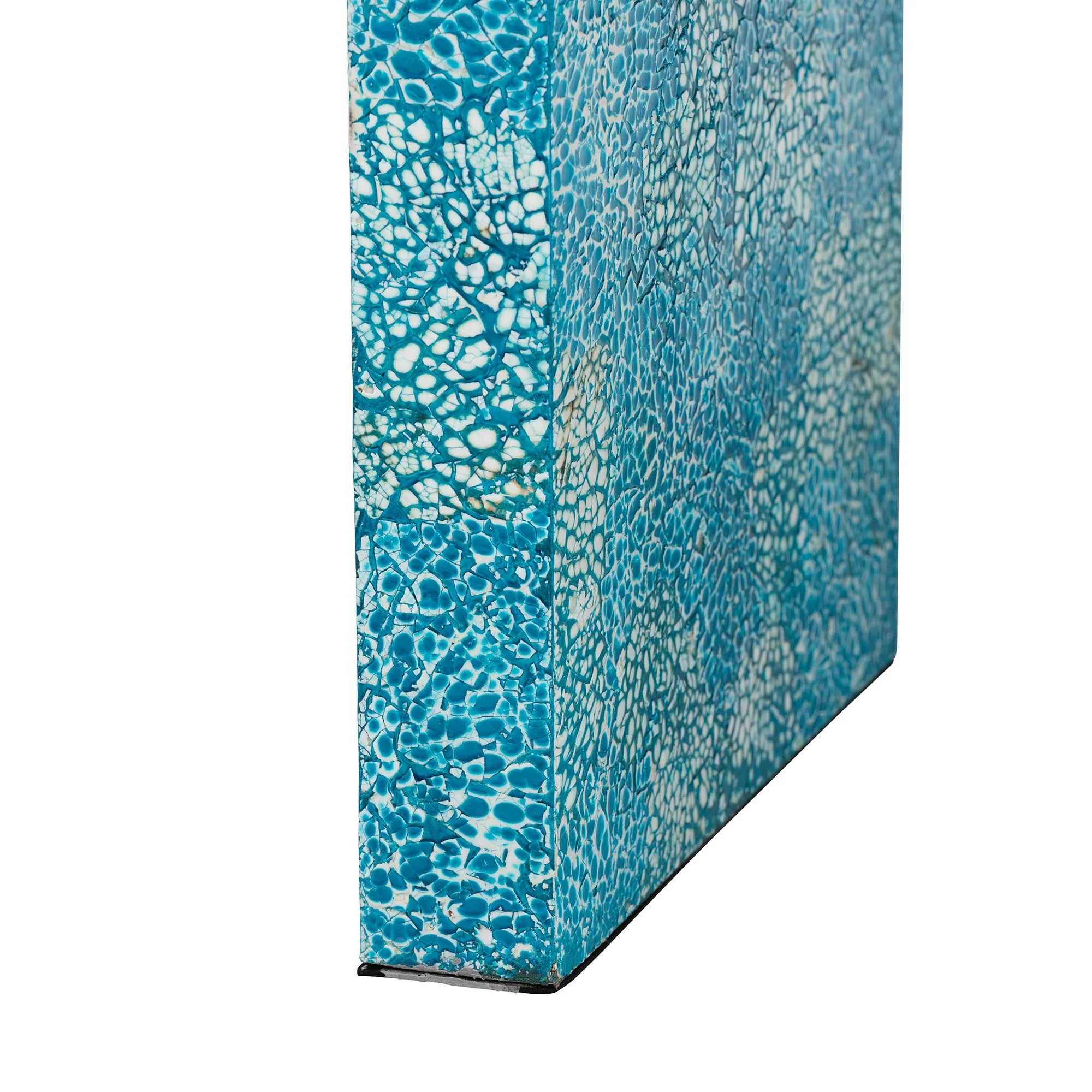 Baxton Studio Veruca Modern Bohemian Blue Mother of Pearl Console Table - Image 5