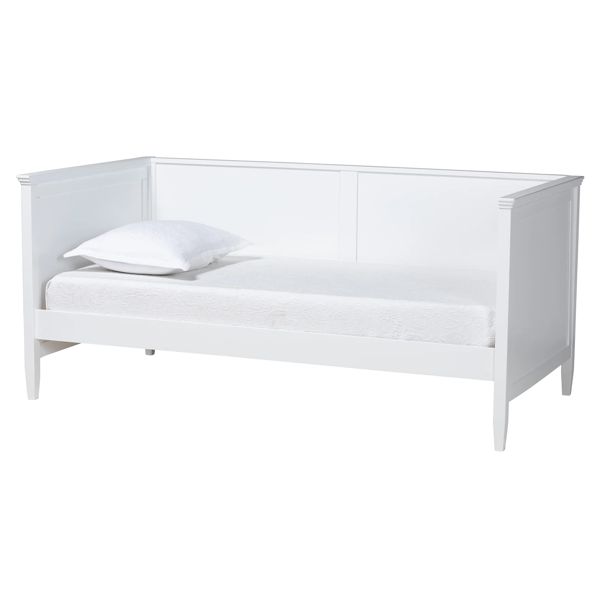 Baxton Studio Viva Classic and Traditional White Finished Wood Twin Size Daybed - Image 2