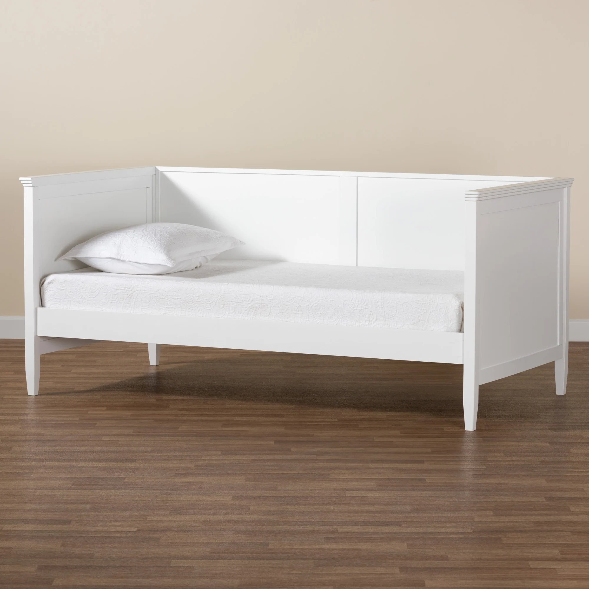 Baxton Studio Viva Classic and Traditional White Finished Wood Twin Size Daybed - Image 9