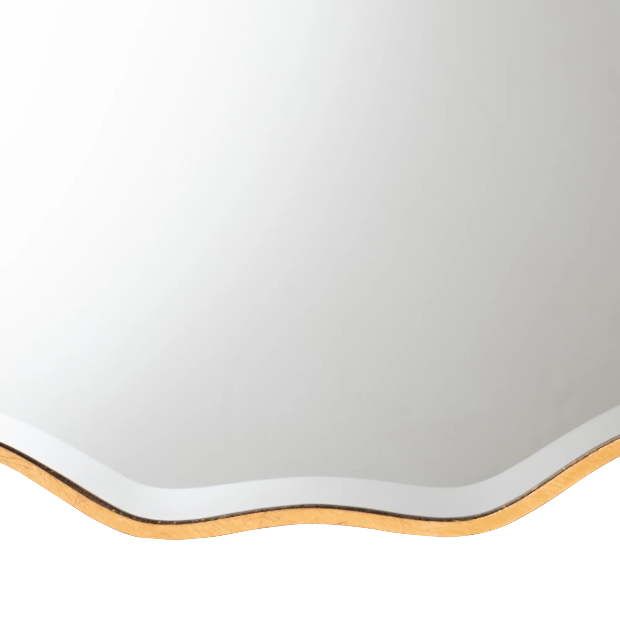 Baxton Studio Weston Modern Glam and Luxe Antique Goldleaf Finished Wood Accent Wall Mirror - Image 3