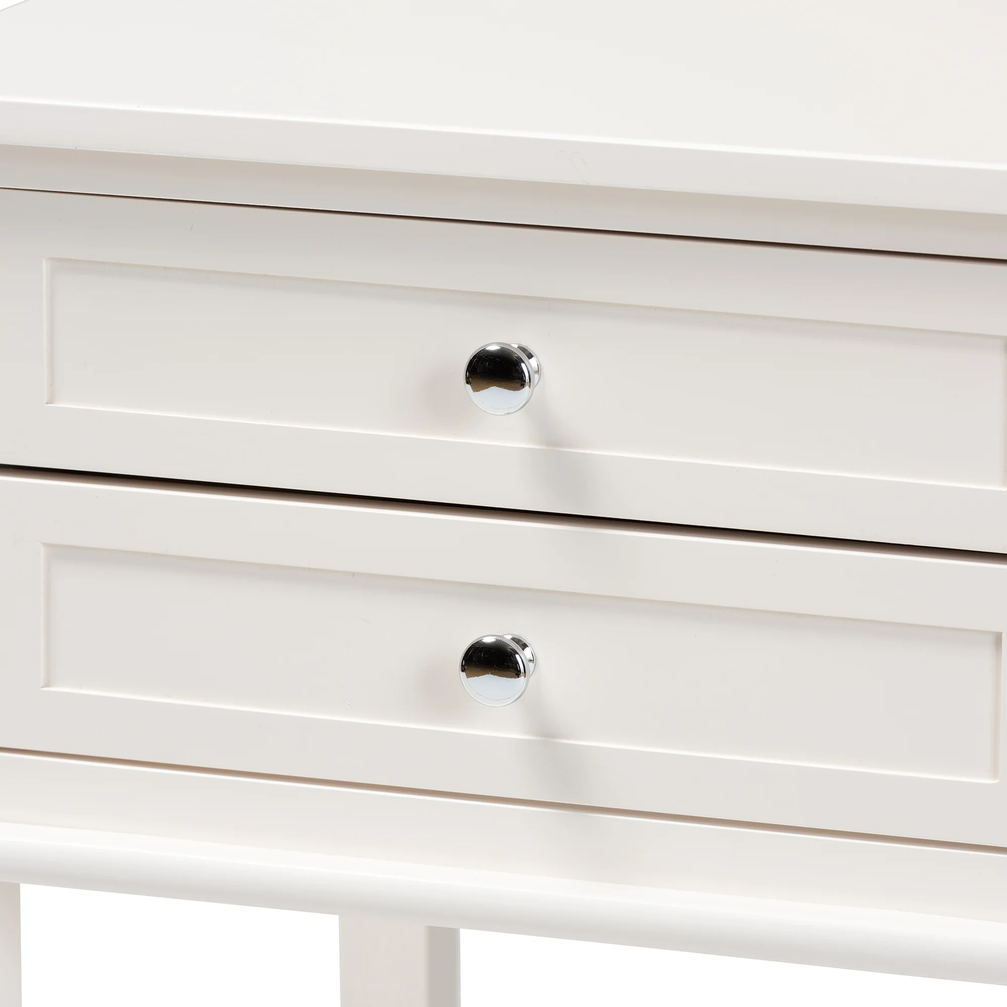 Baxton Studio Willow Modern Transitional Light Grey Finished 2-Drawer Wood End Table - Image 17