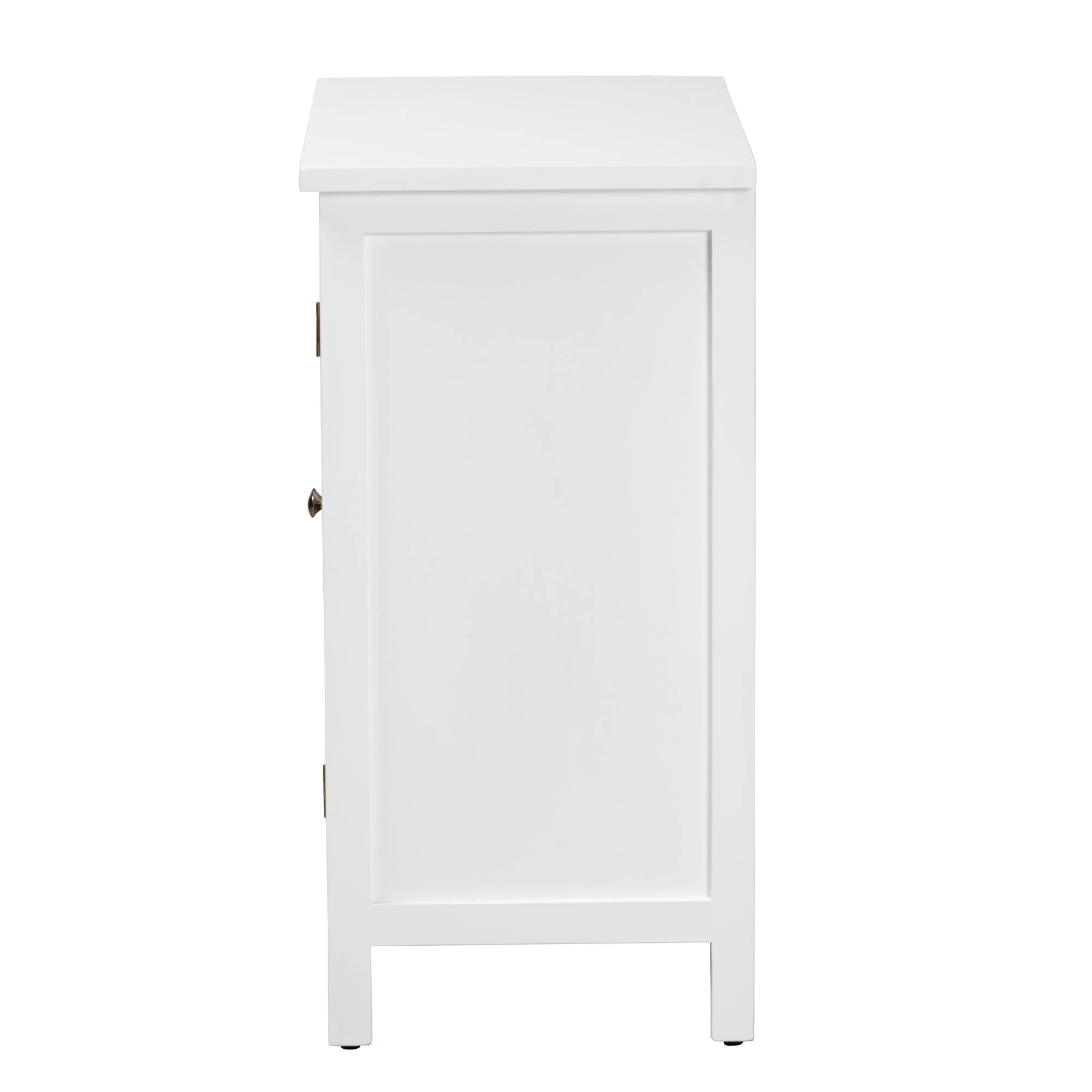 Baxton Studio Yelena Classic and Traditional White Finished Wood 2-Door Storage Cabinet - Image 7