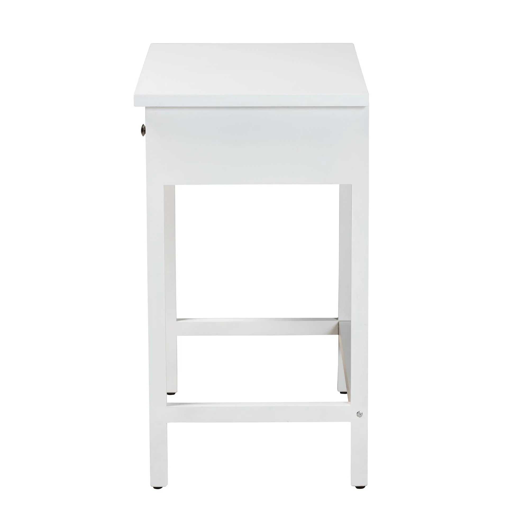 Baxton Studio Yelena Classic and Traditional White Finished Wood 2-Drawer Console Table - Image 5