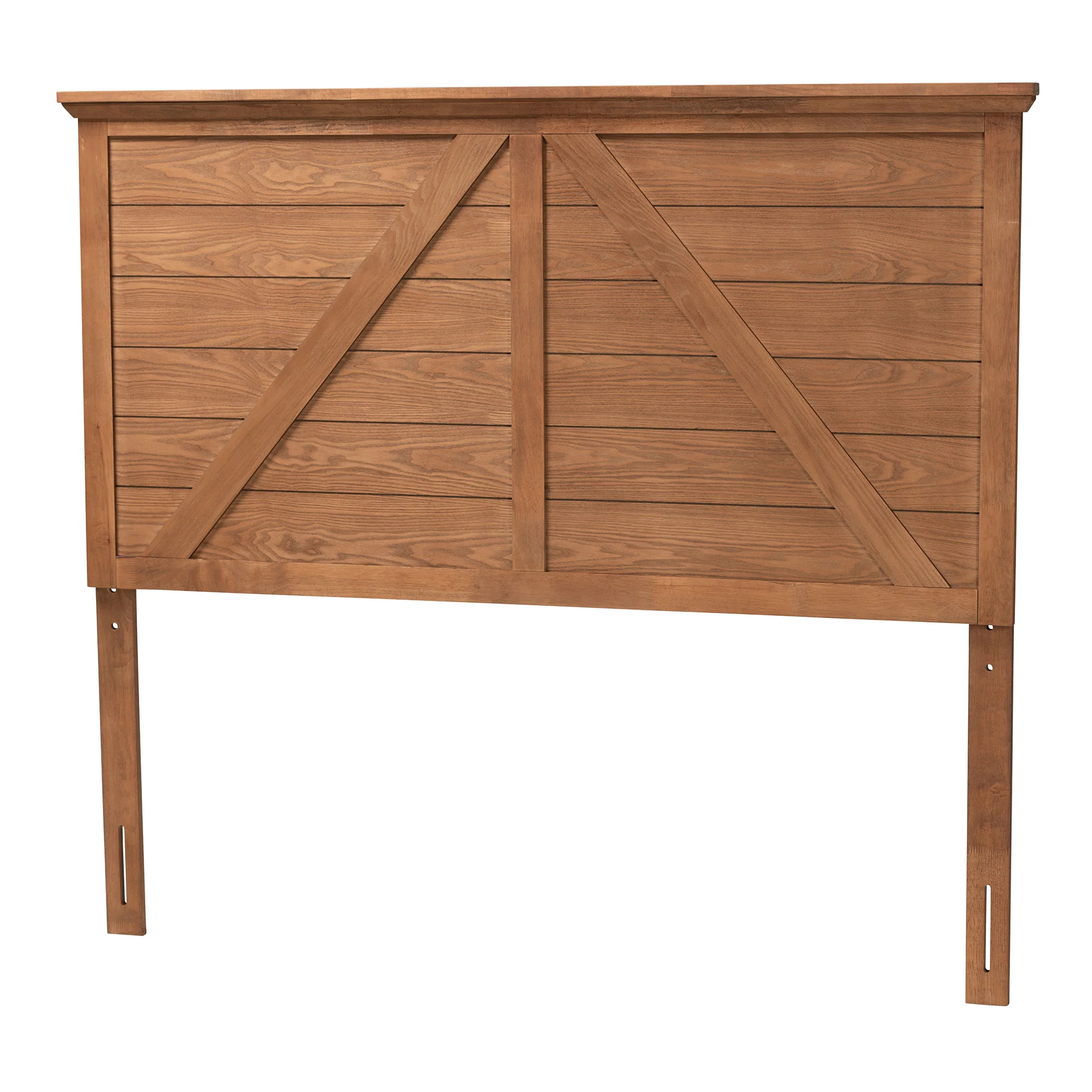 Baxton Studio Yorick Classic and Traditional Ash Walnut Finished Wood Queen Size Headboard - Image 3
