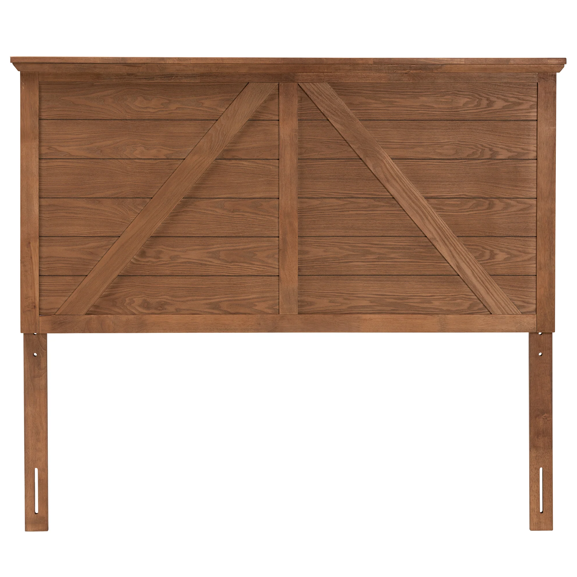Baxton Studio Yorick Classic and Traditional Ash Walnut Finished Wood Queen Size Headboard - Image 4