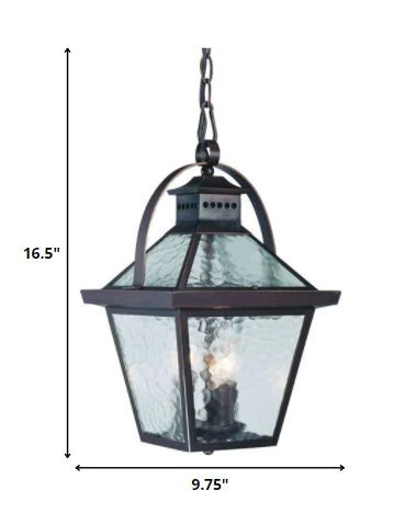 Bay Street 3-Light Architectural Bronze Hanging Light By Homeroots - Image 5