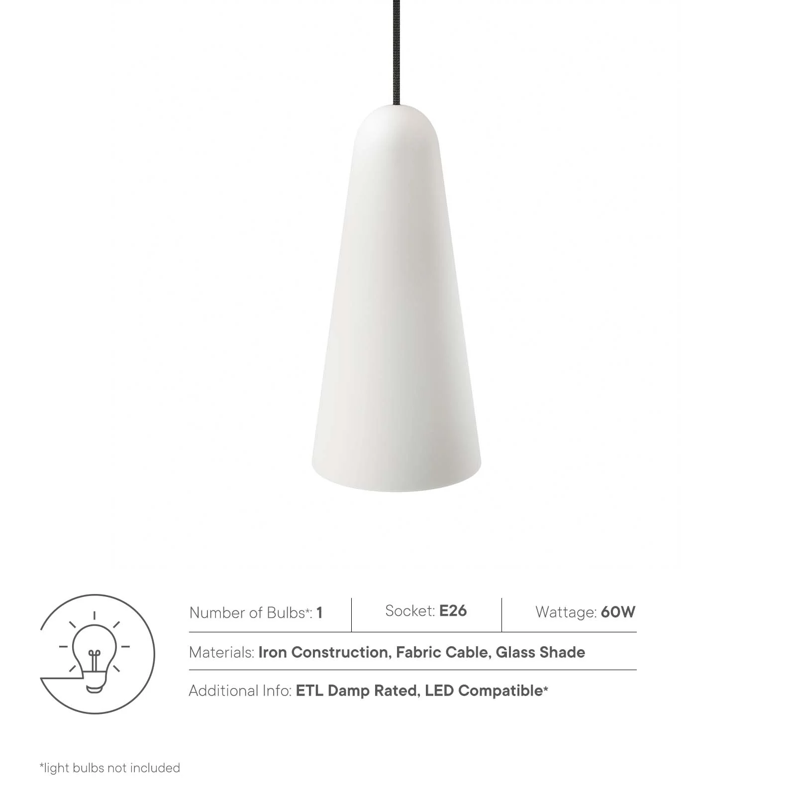 Beacon 1-Light Pendant Light By Modway - EEI-5644 - Image 31