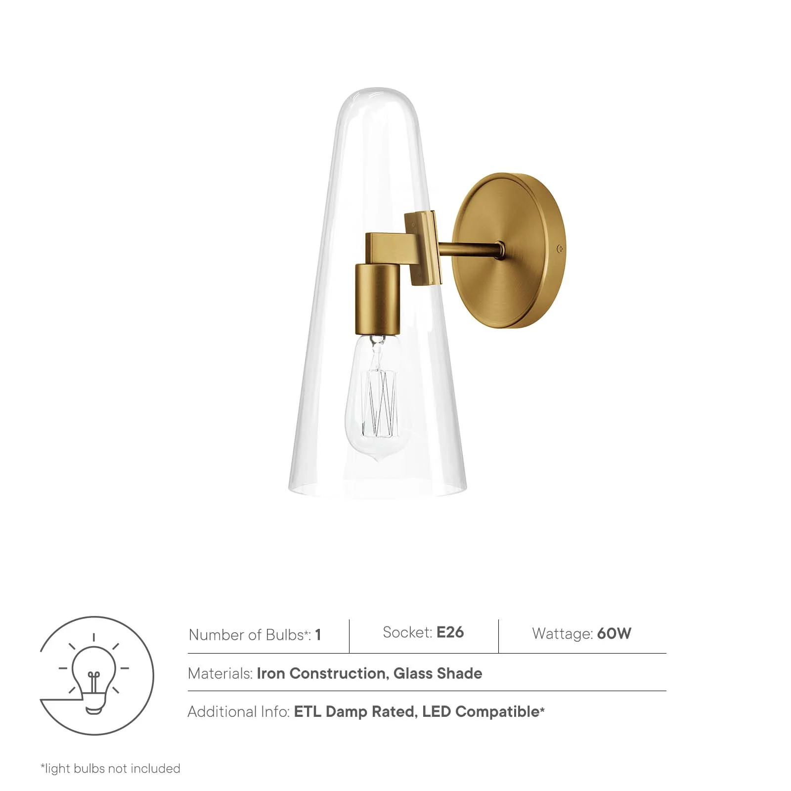 Beacon 1-Light Wall Sconce By Modway - EEI-5645 - Image 16