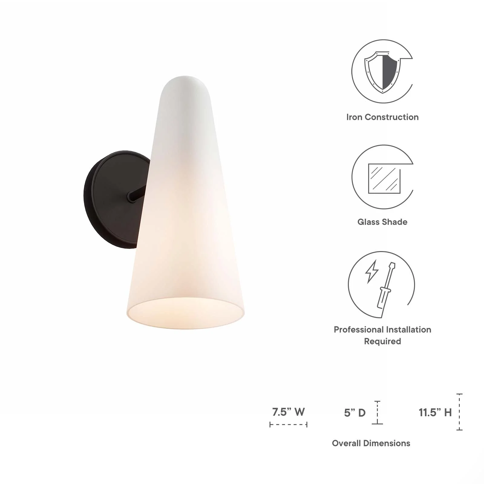 Beacon 1-Light Wall Sconce By Modway - EEI-5645 - Image 22