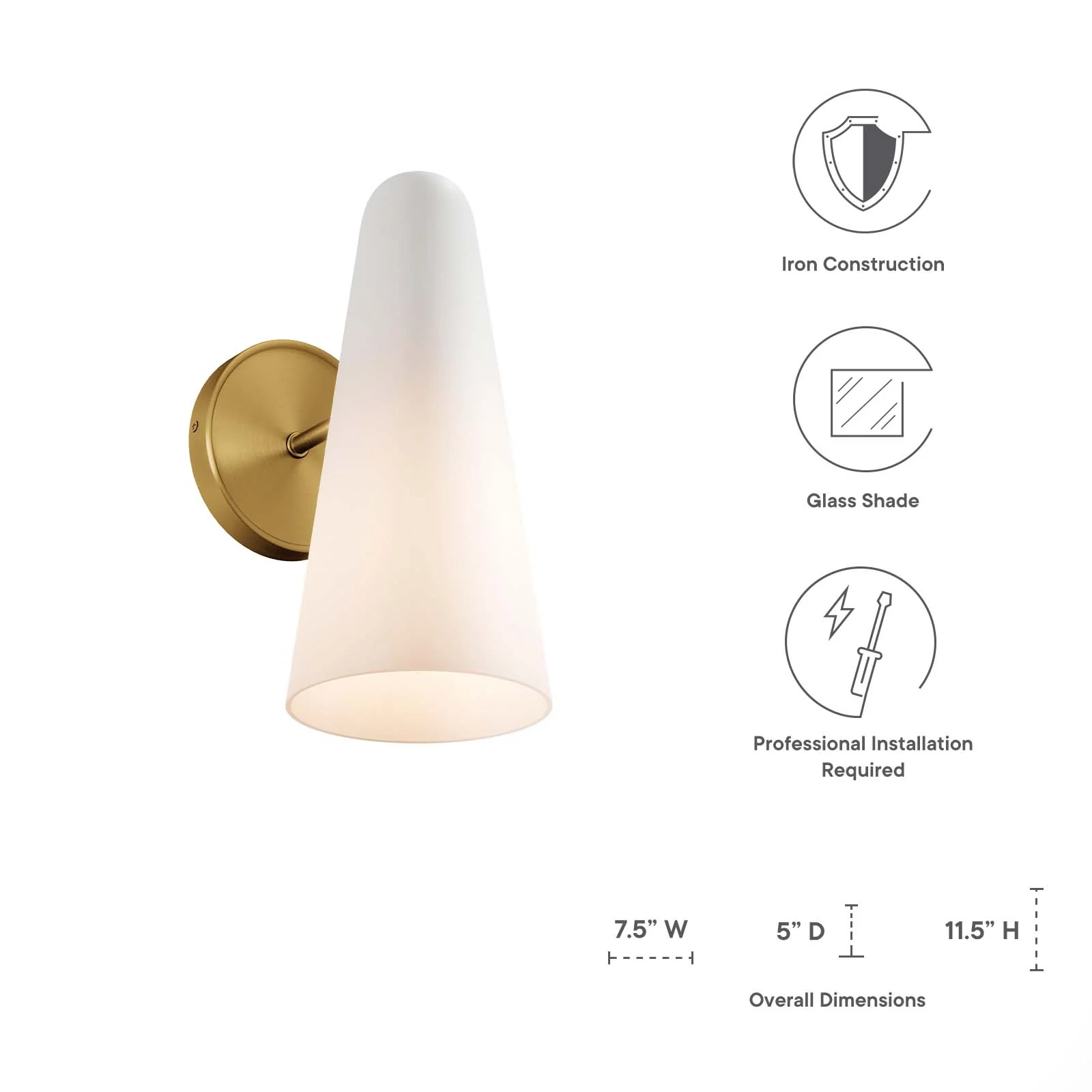 Beacon 1-Light Wall Sconce By Modway - EEI-5645 - Image 30