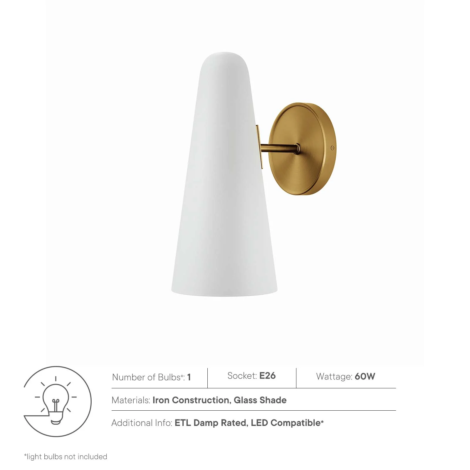 Beacon 1-Light Wall Sconce By Modway - EEI-5645 - Image 31