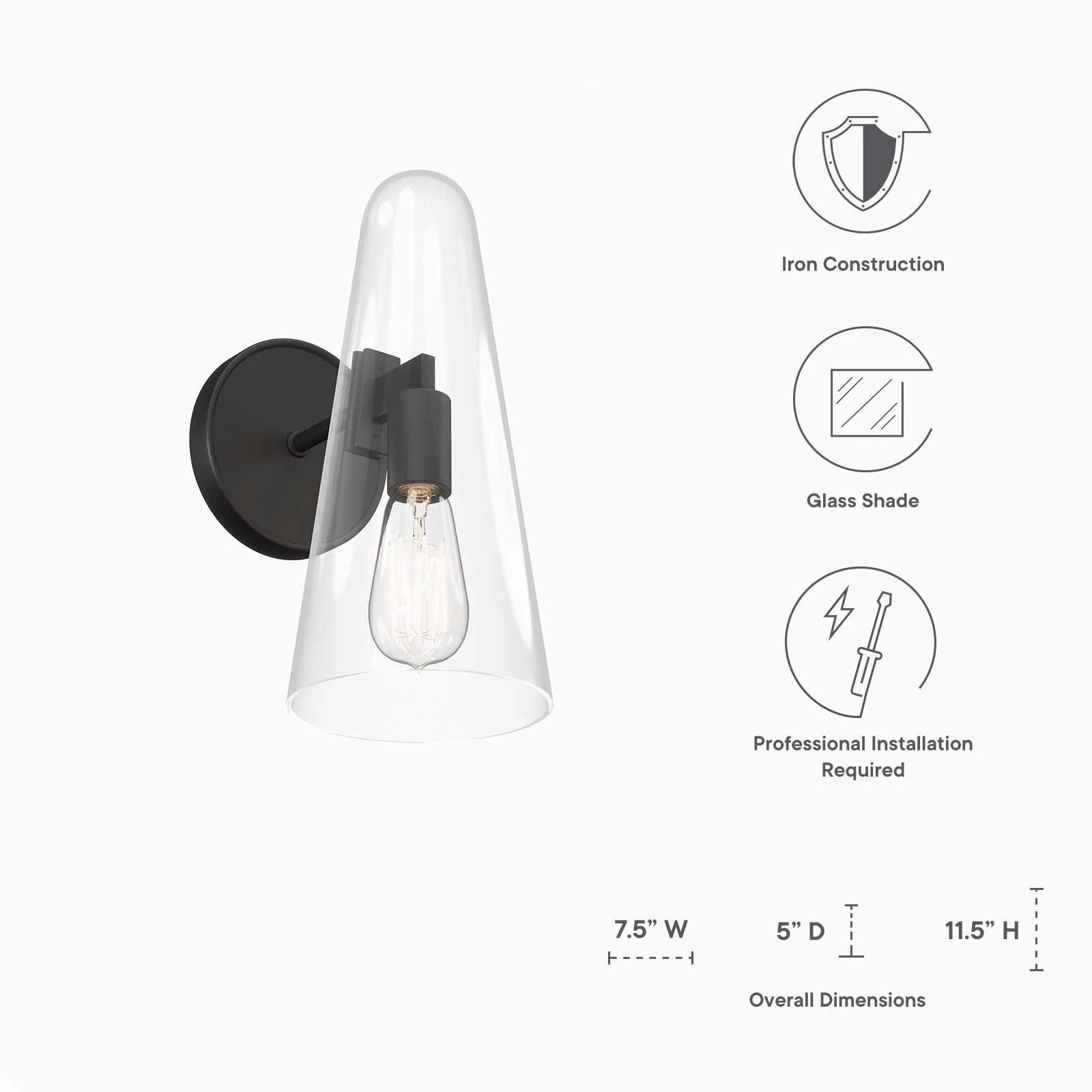 Beacon 1-Light Wall Sconce By Modway - EEI-5645 - Image 7