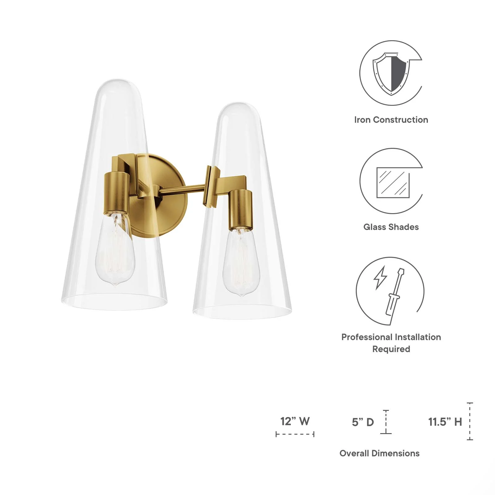 Beacon 2-Light Wall Sconce By Modway - EEI-5646 - Image 16