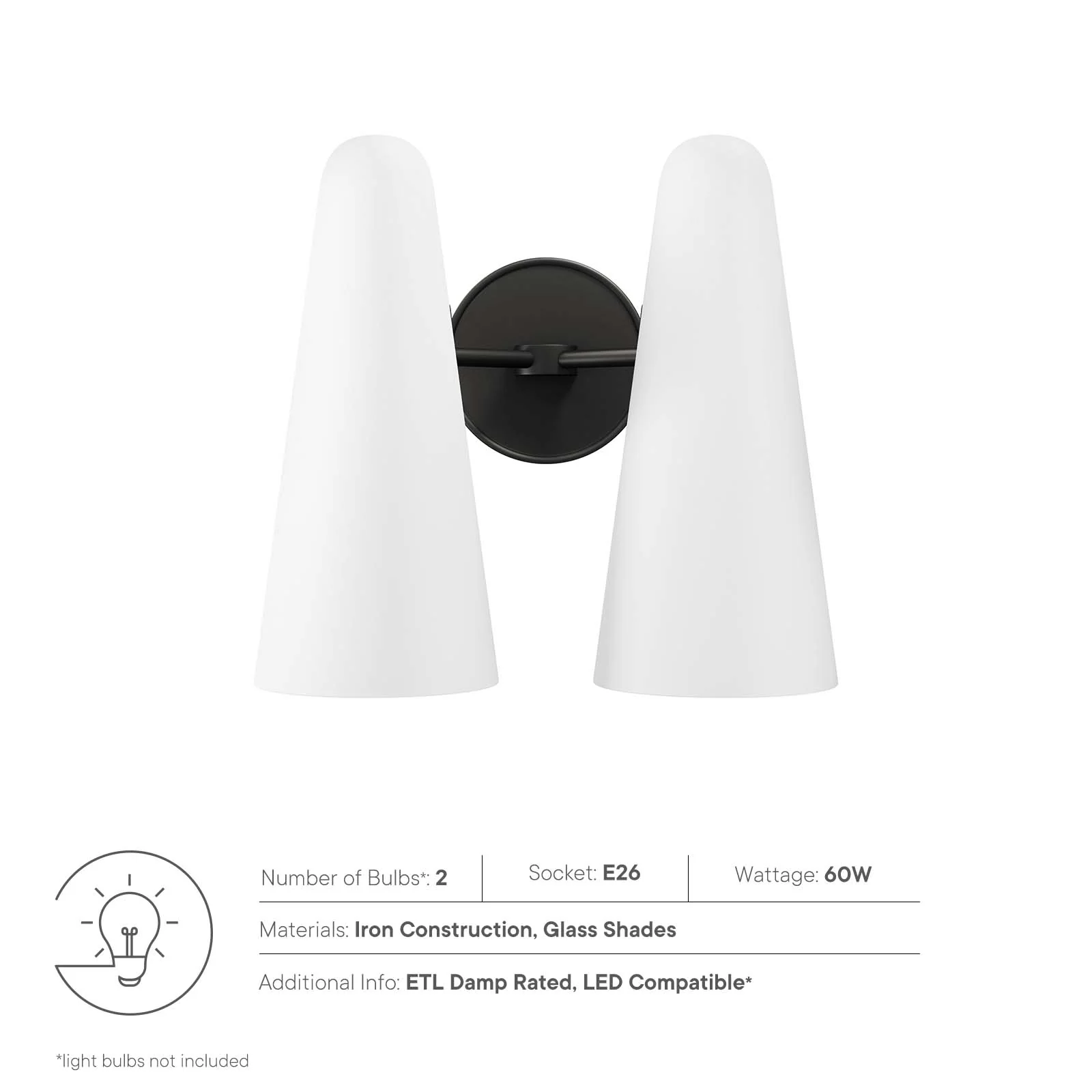 Beacon 2-Light Wall Sconce By Modway - EEI-5646 - Image 22