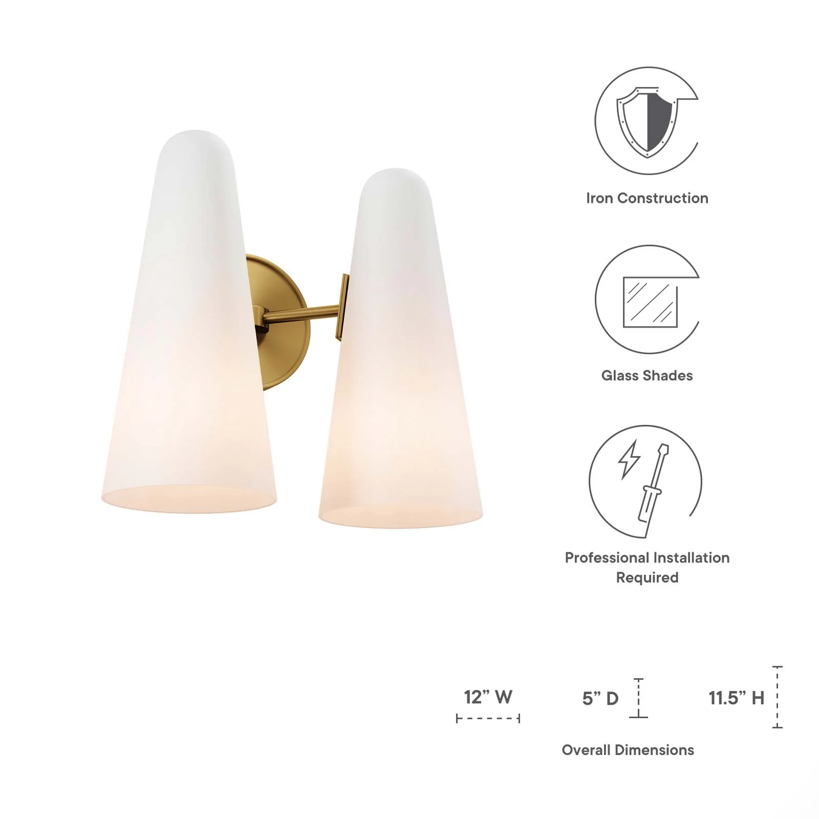 Beacon 2-Light Wall Sconce By Modway - EEI-5646 - Image 31