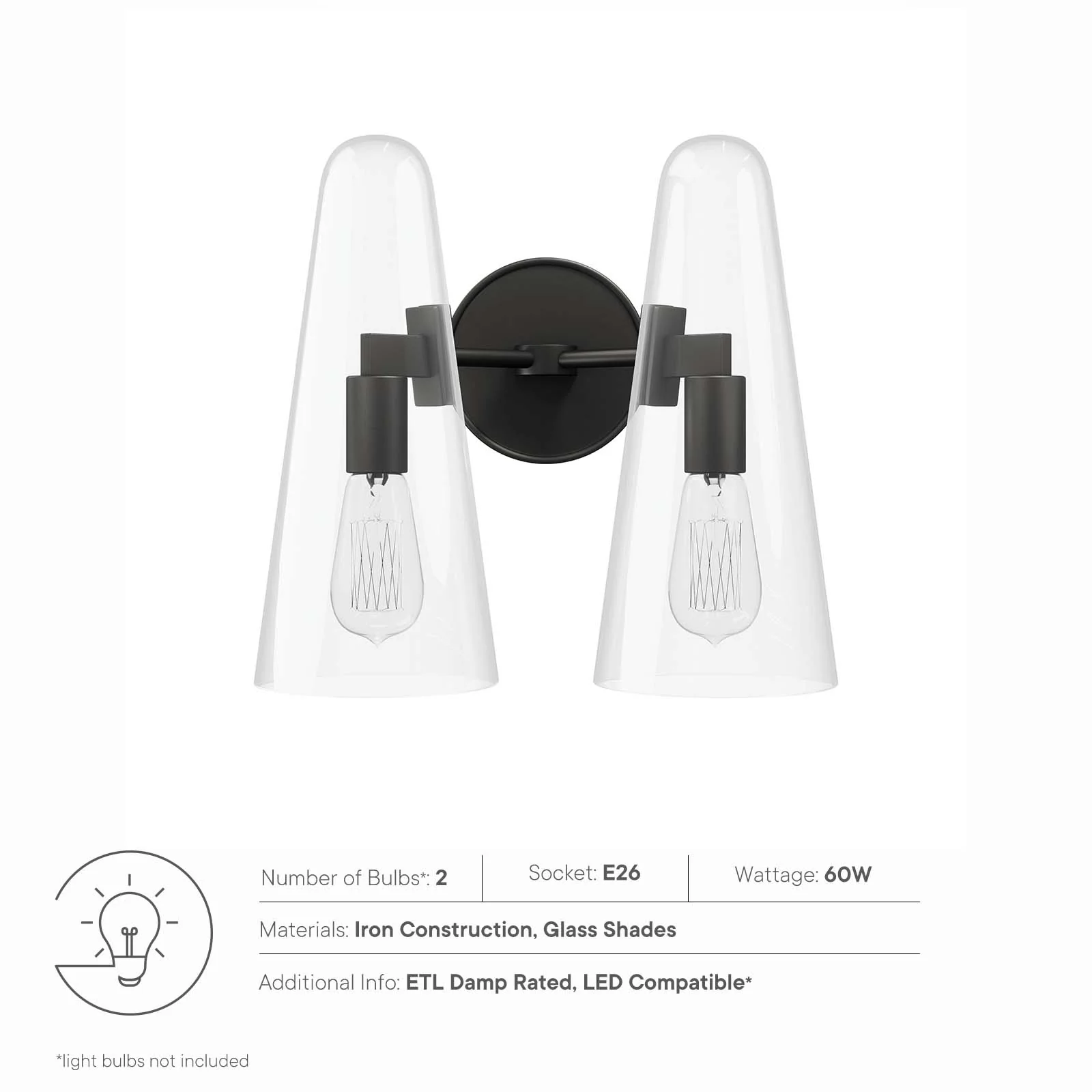 Beacon 2-Light Wall Sconce By Modway - EEI-5646 - Image 7