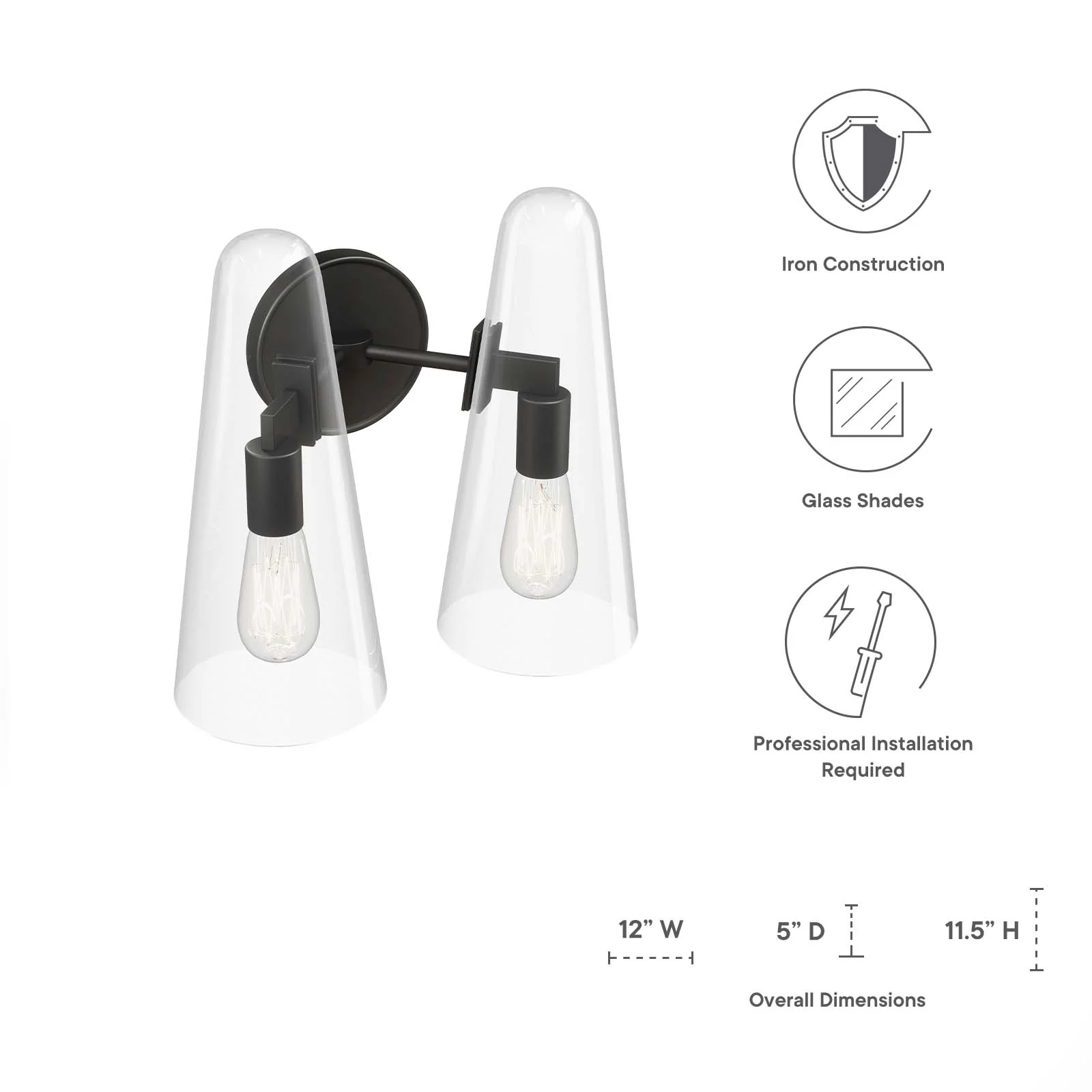 Beacon 2-Light Wall Sconce By Modway - EEI-5646 - Image 8