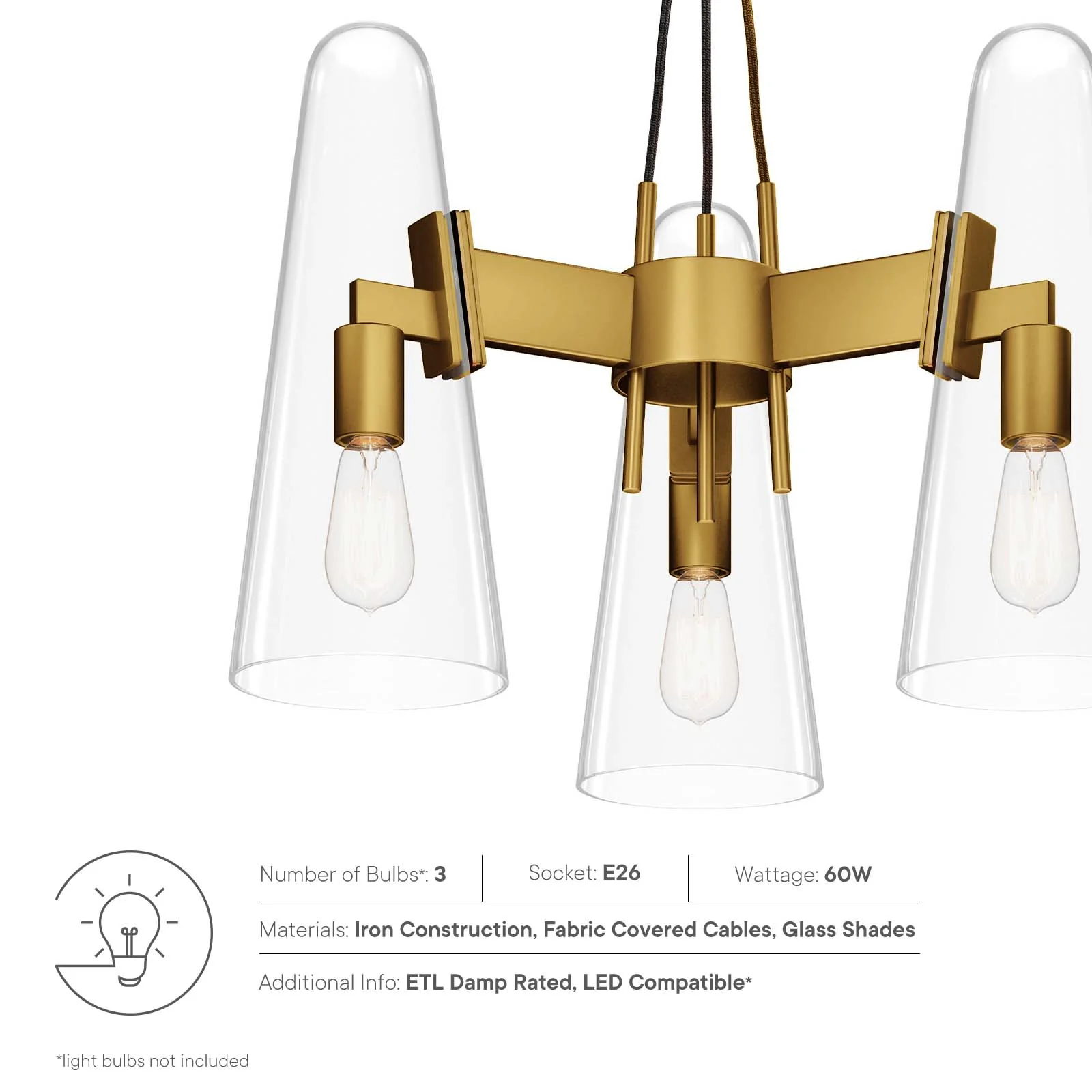 Beacon 3-Light Pendant Light By Modway - EEI-5647 - Image 15