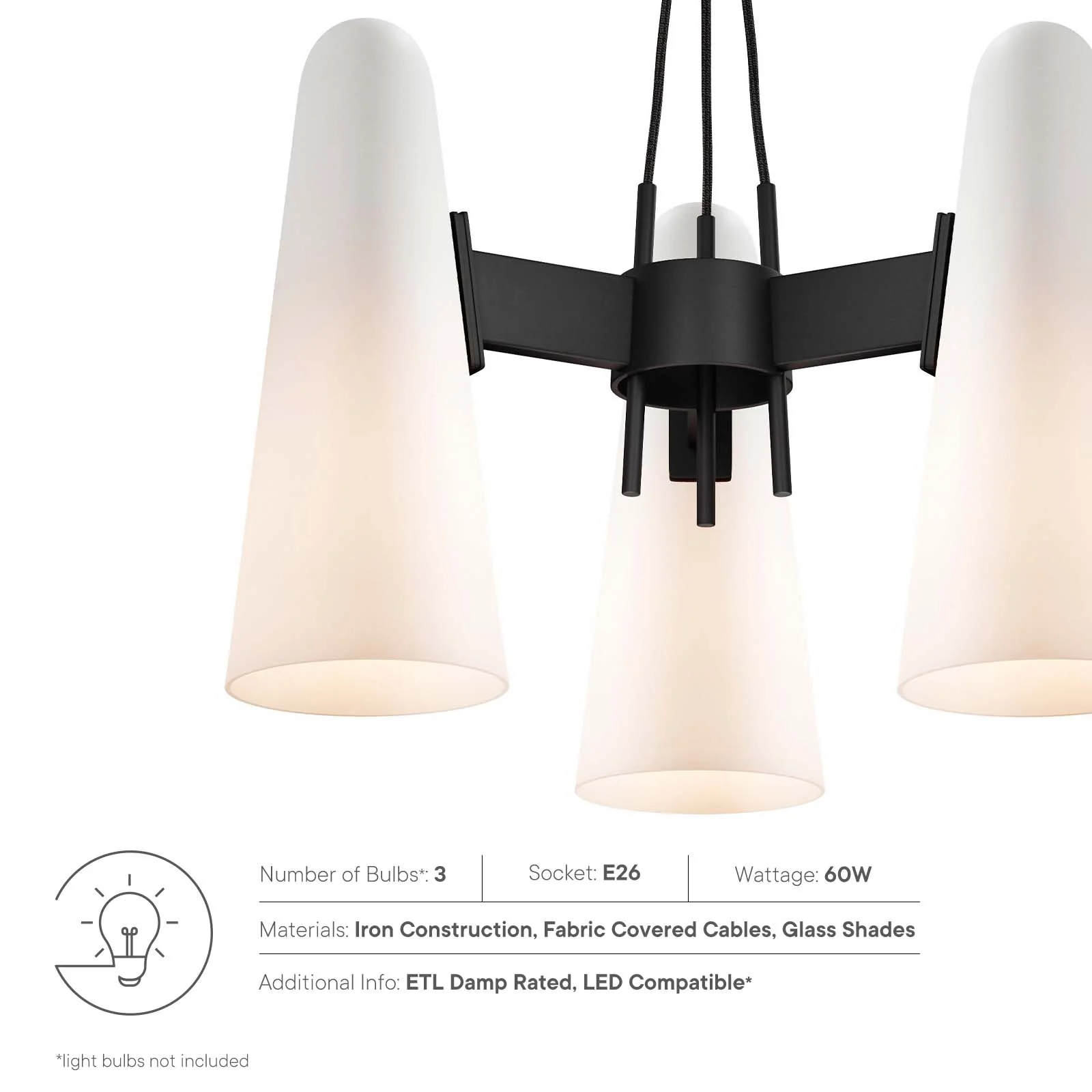 Beacon 3-Light Pendant Light By Modway - EEI-5647 - Image 23