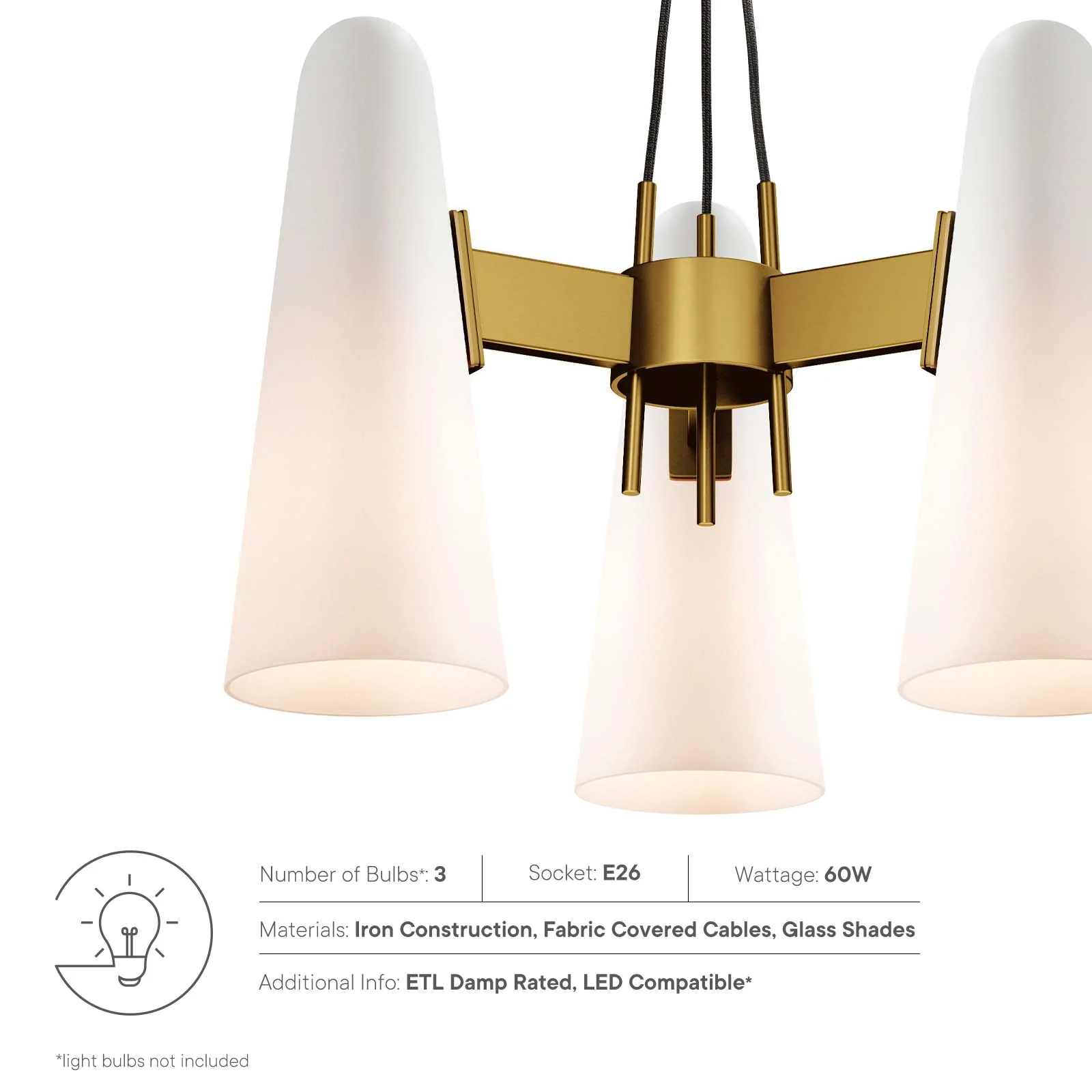 Beacon 3-Light Pendant Light By Modway - EEI-5647 - Image 31