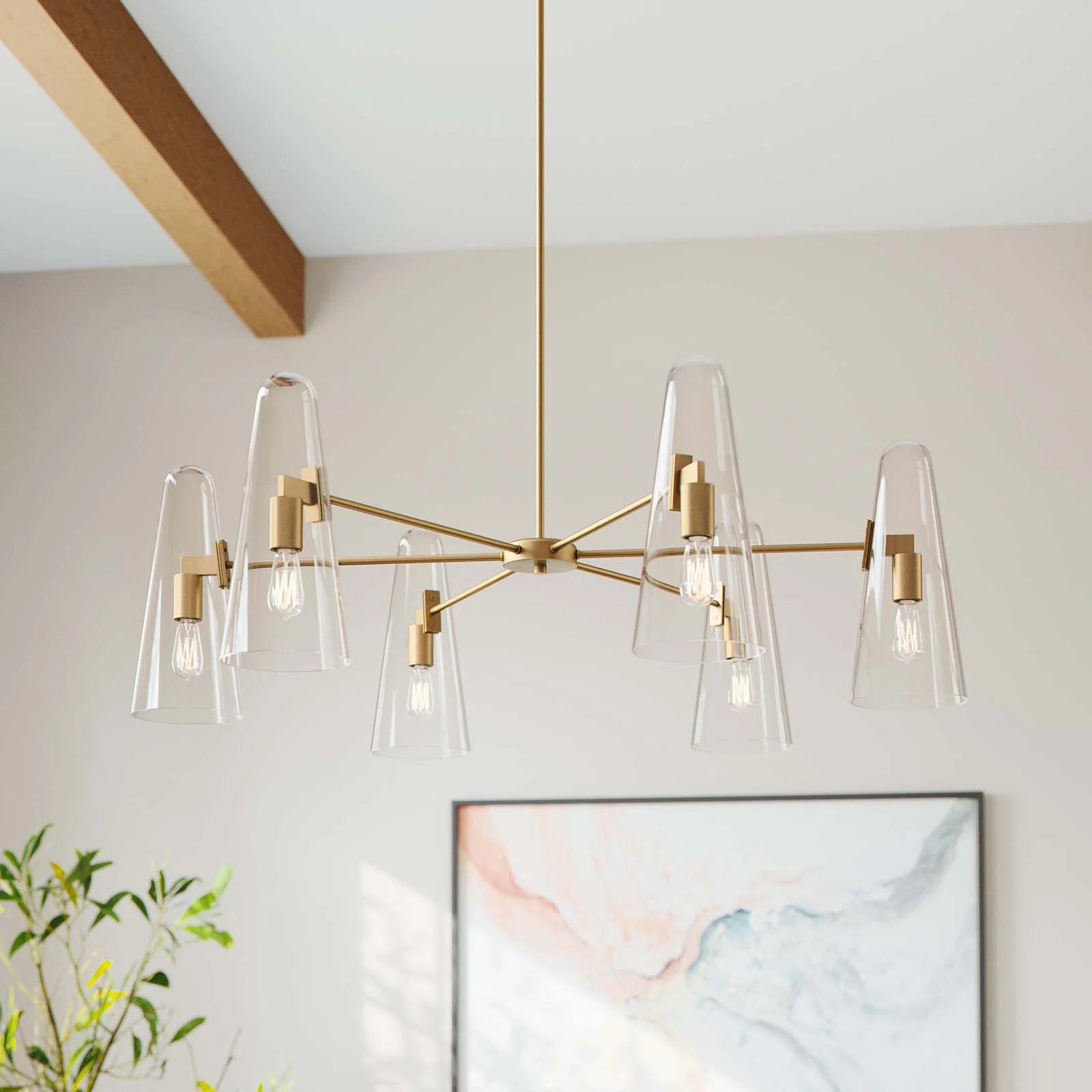 Beacon 6-Light Chandelier By Modway - EEI-5648 - Image 9