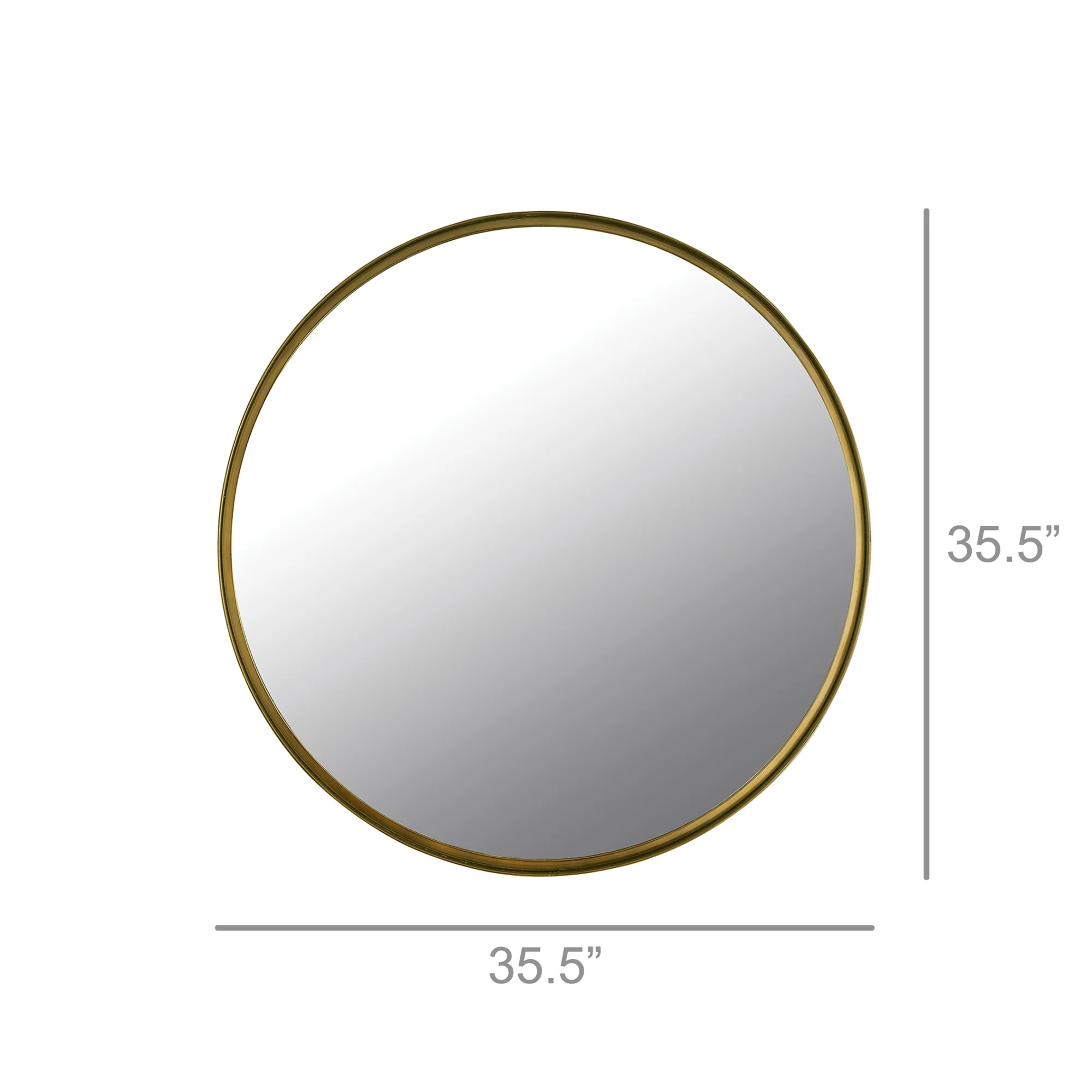 Beacon Mirror, Brass By HomArt - Image 2