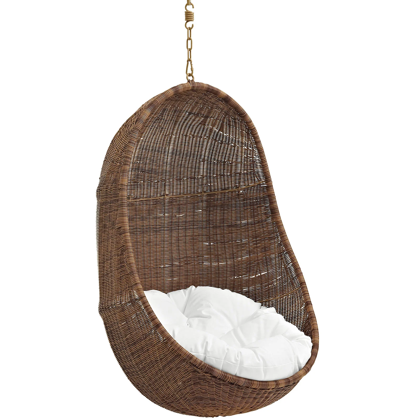 Bean Outdoor Patio Wood Swing Chair With Stand By Modway - EEI-2277 - Image 4