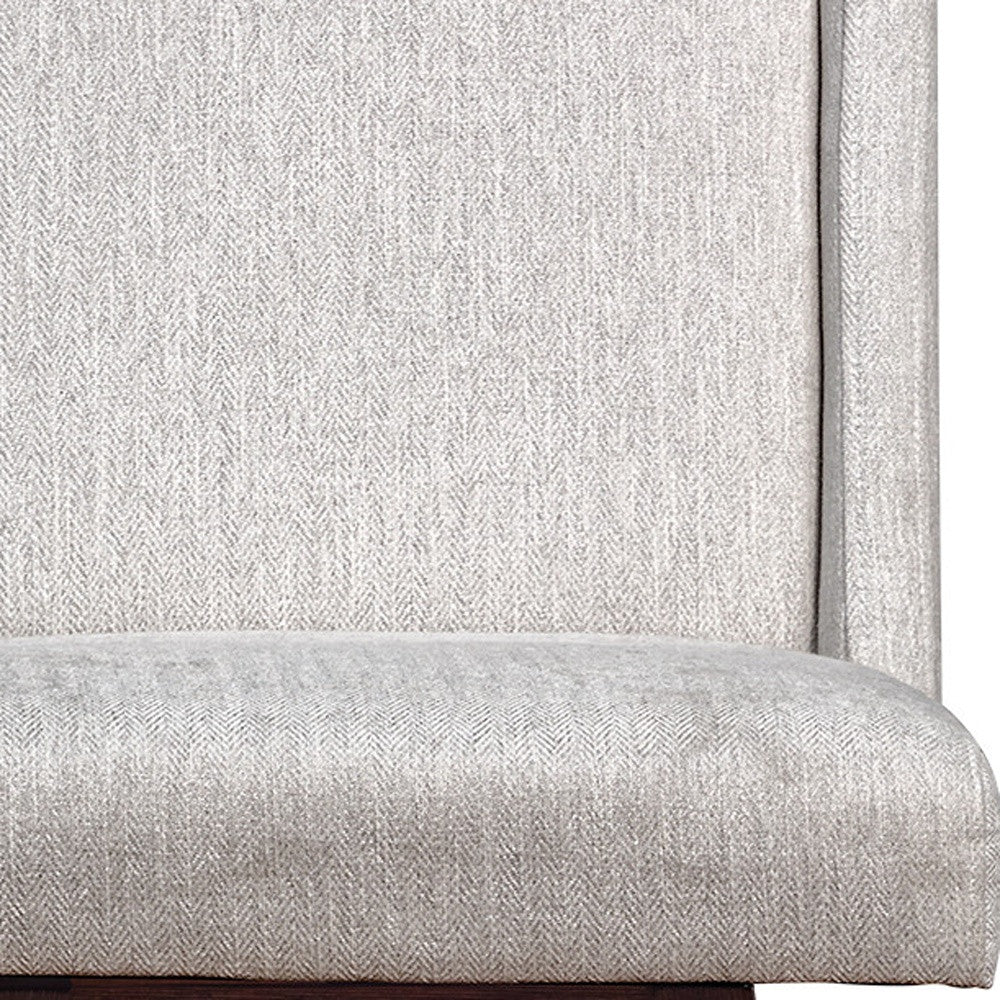 Beige and Brown Fabric and Solid Wood Counter Height Swivel Bar Chair By Homeroots - Image 7