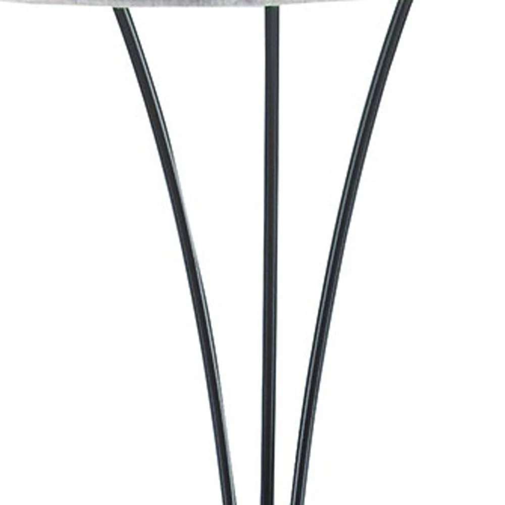 Beige And Espresso Brown Three Lights Tree Floor Lamp With Beige Drum Shade By Homeroots - Image 5