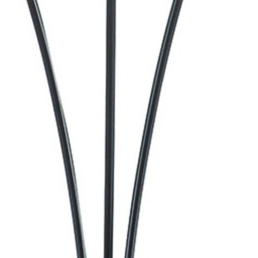 Beige And Espresso Brown Three Lights Tree Floor Lamp With Beige Drum Shade By Homeroots - Image 6