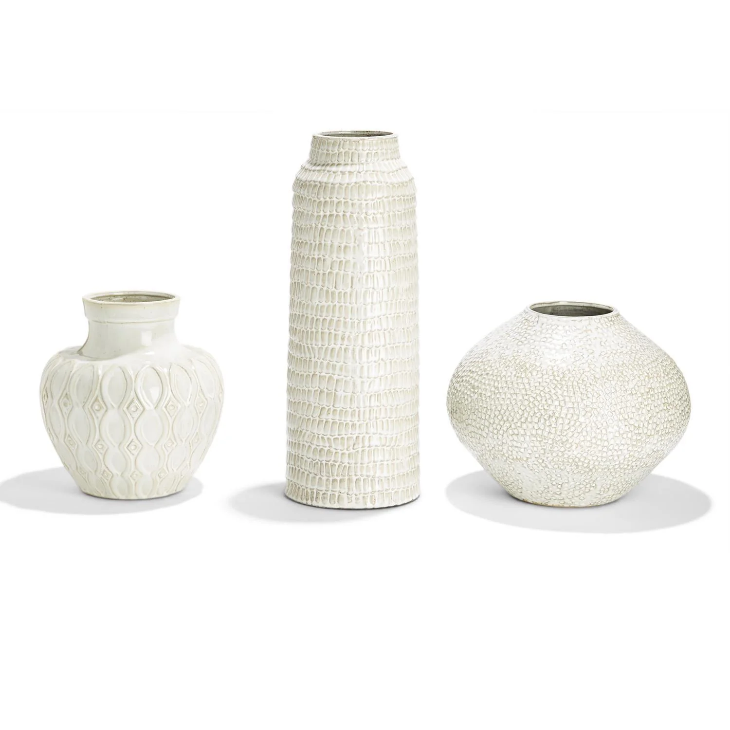 Beige Artisan Vase Set Of 6 By Tozai Home - Image 3