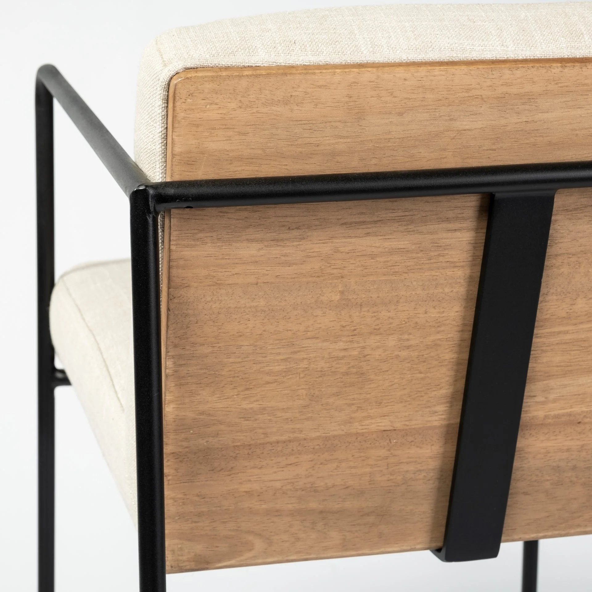 Beige Black Framed Counter Stool By Homeroots - Image 8